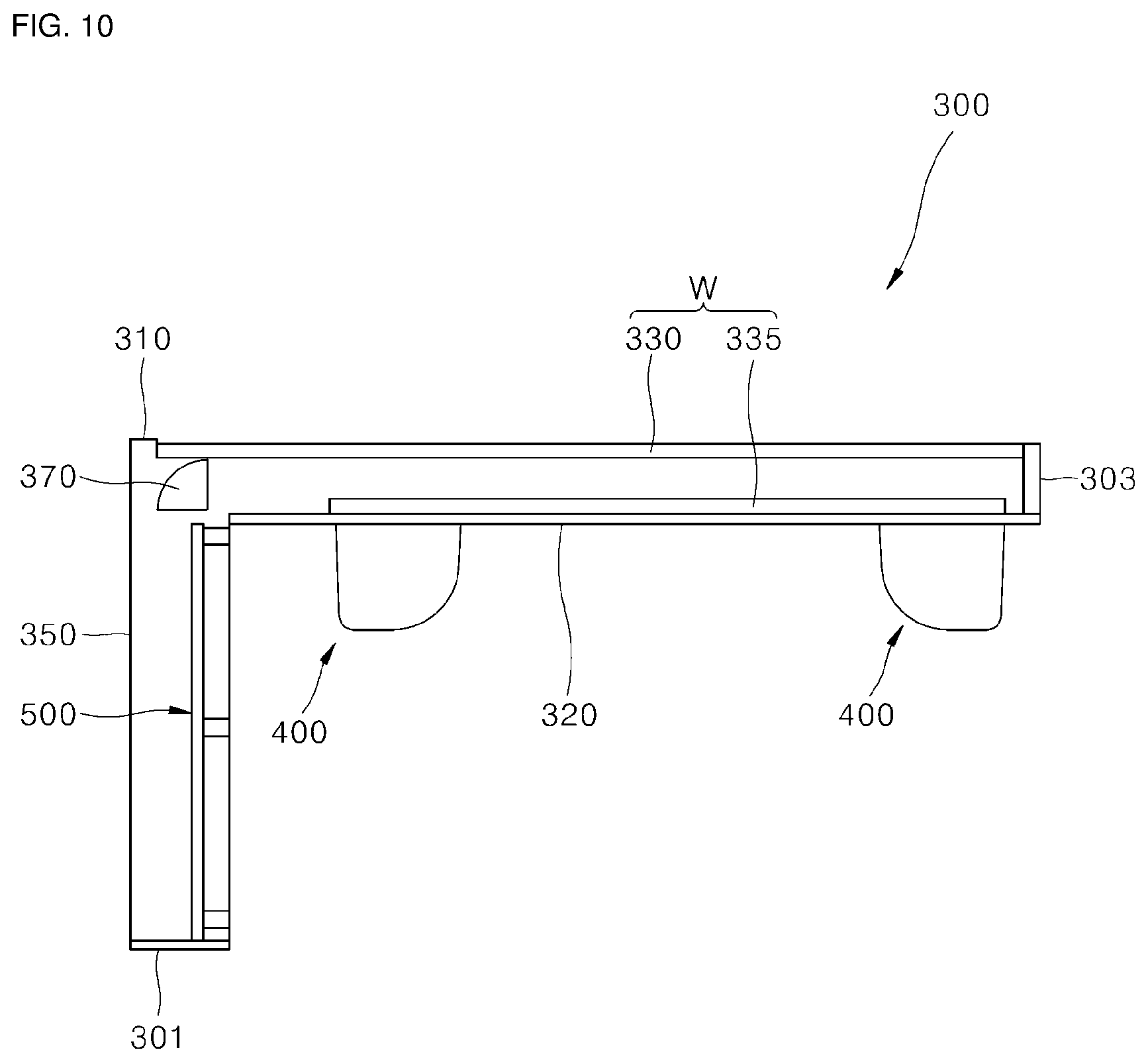 Patent US12318036 Figure 10 – Cooking appliance