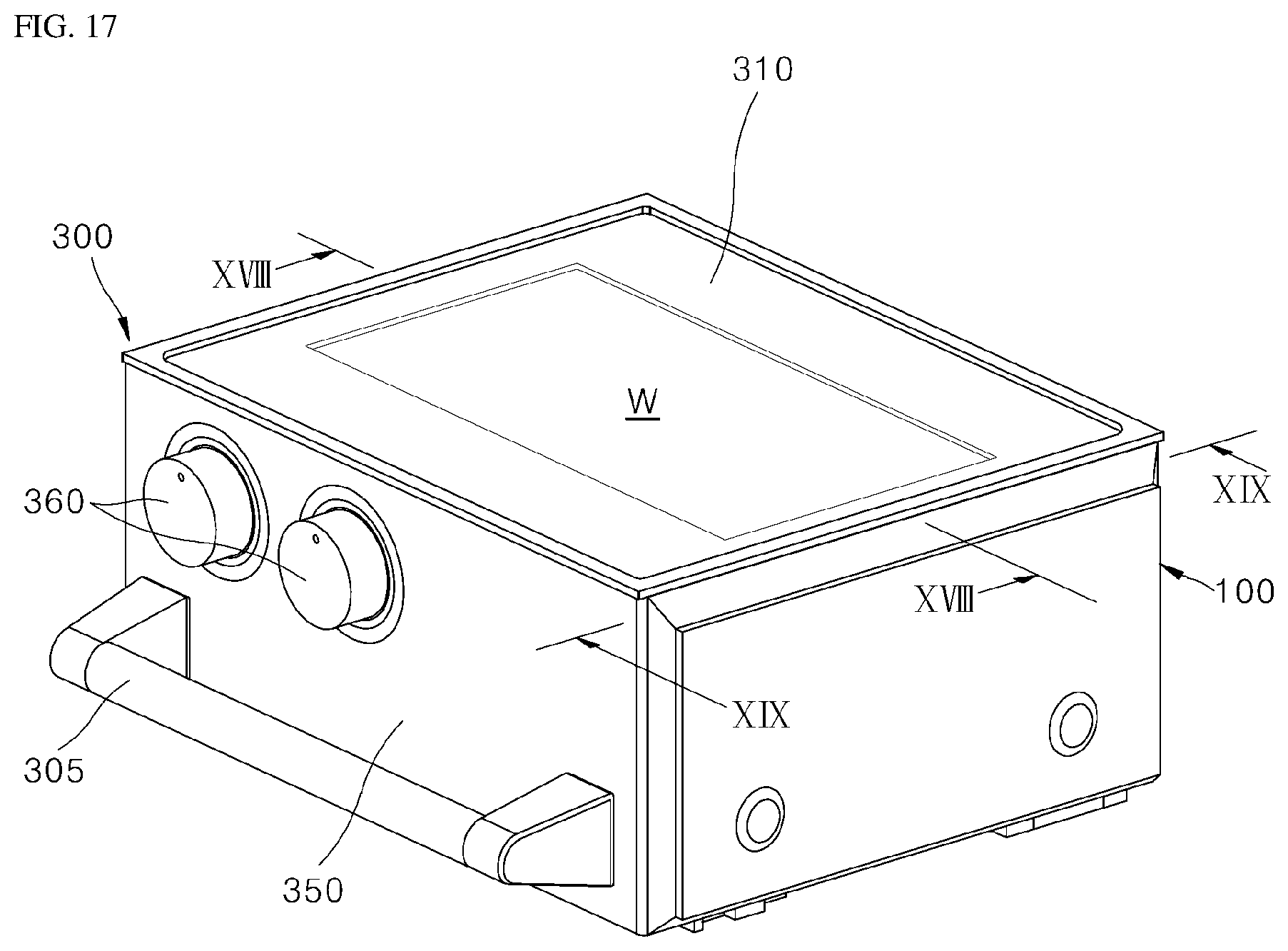 Patent US12318036 Figure 14 – Cooking appliance