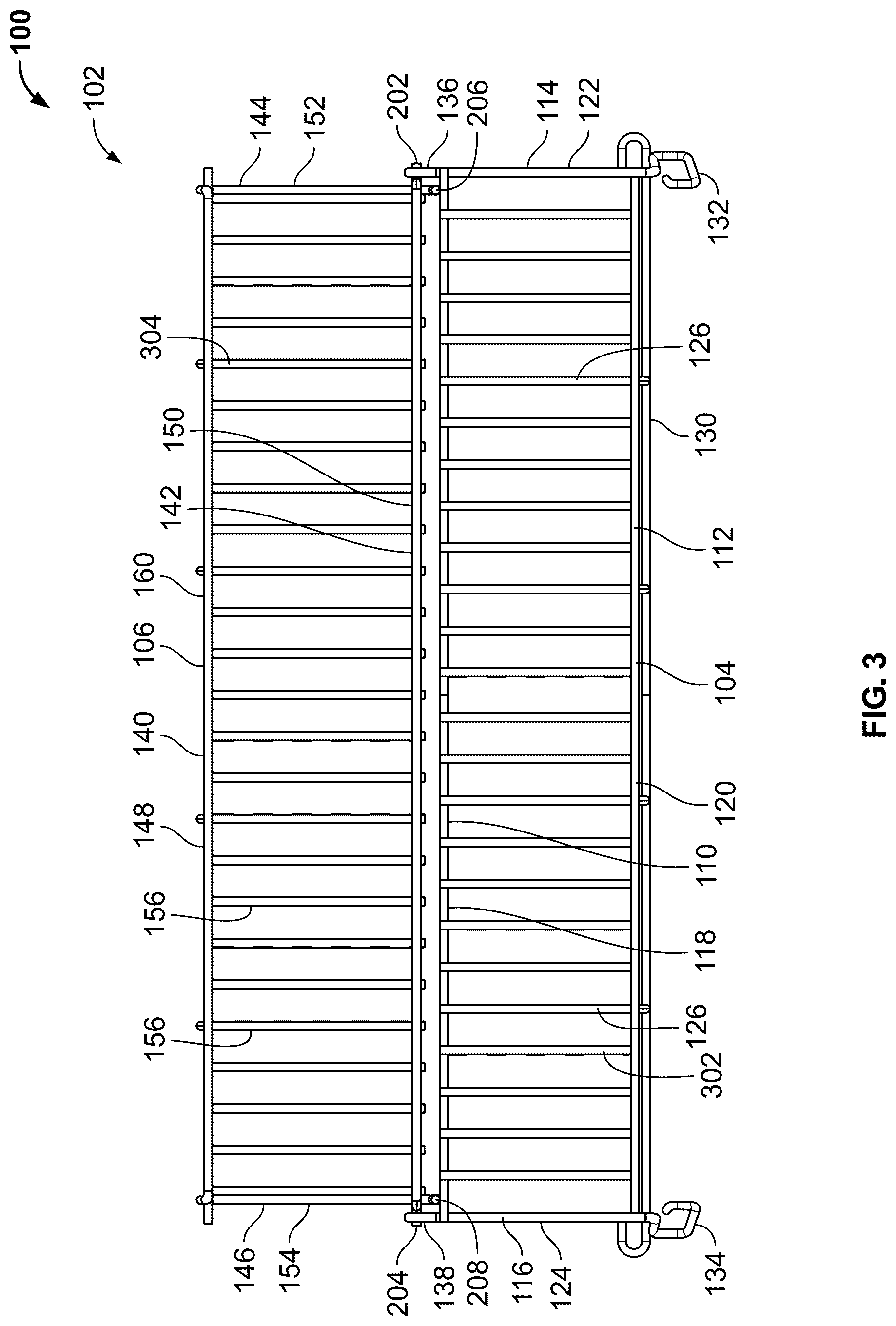 Patent US12318039 Figure 3 – Adjustable warming racks for cookboxes of grills