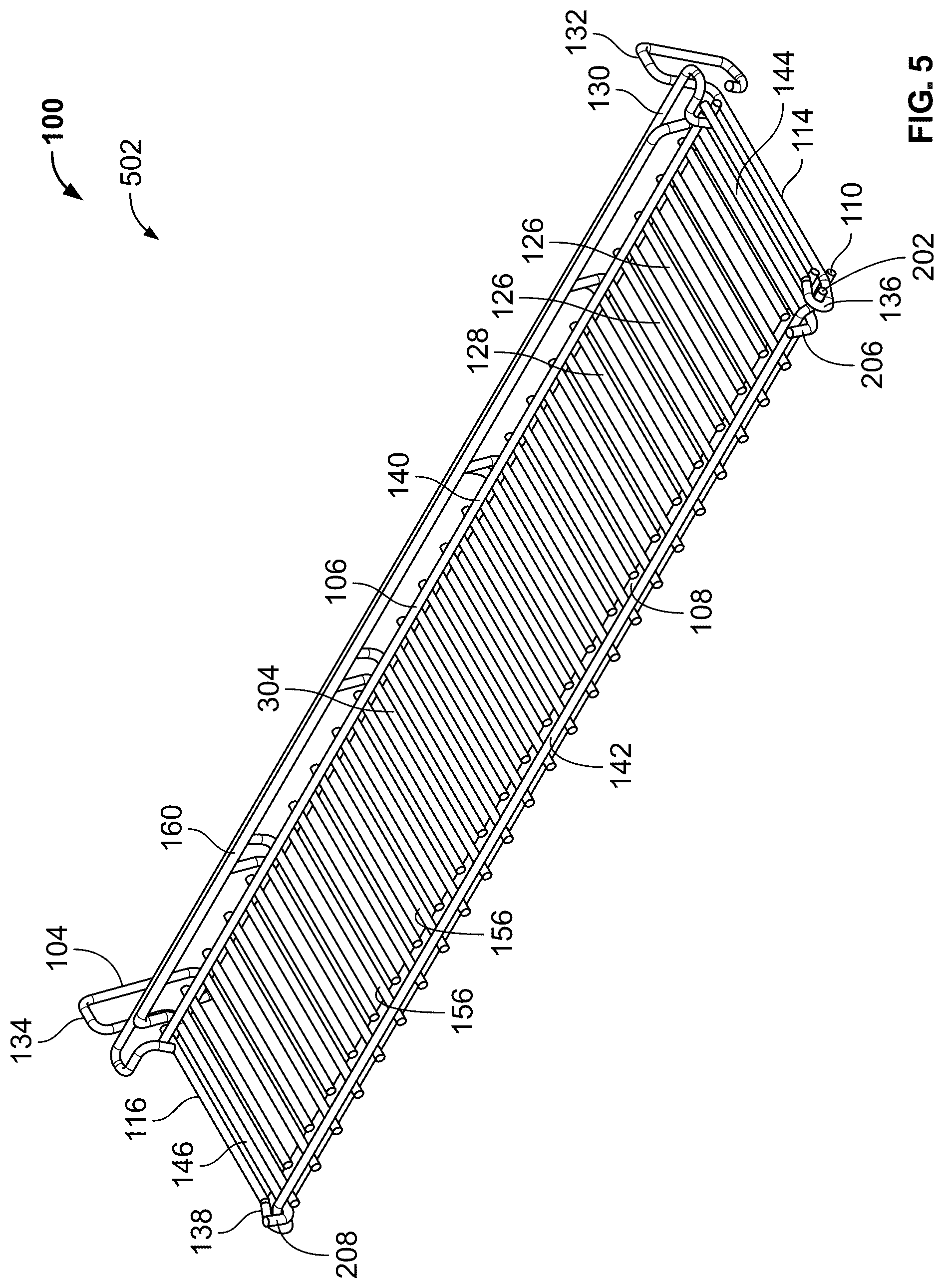 Patent US12318039 Figure 5 – Adjustable warming racks for cookboxes of grills