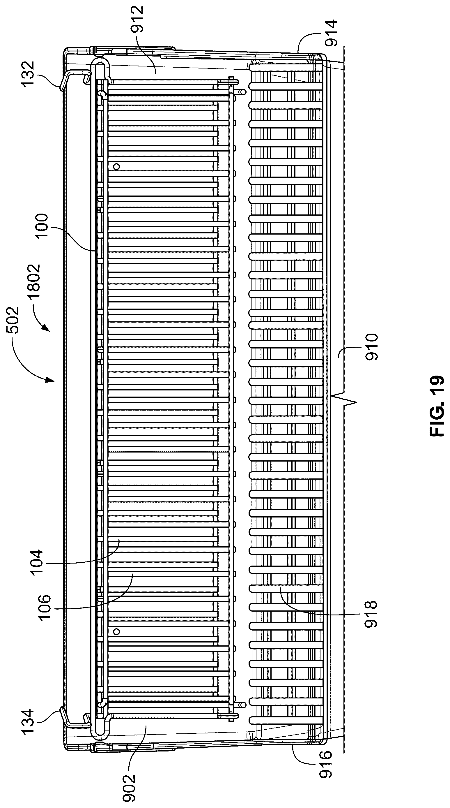Patent US12318039 Figure 19 – Adjustable warming racks for cookboxes of grills