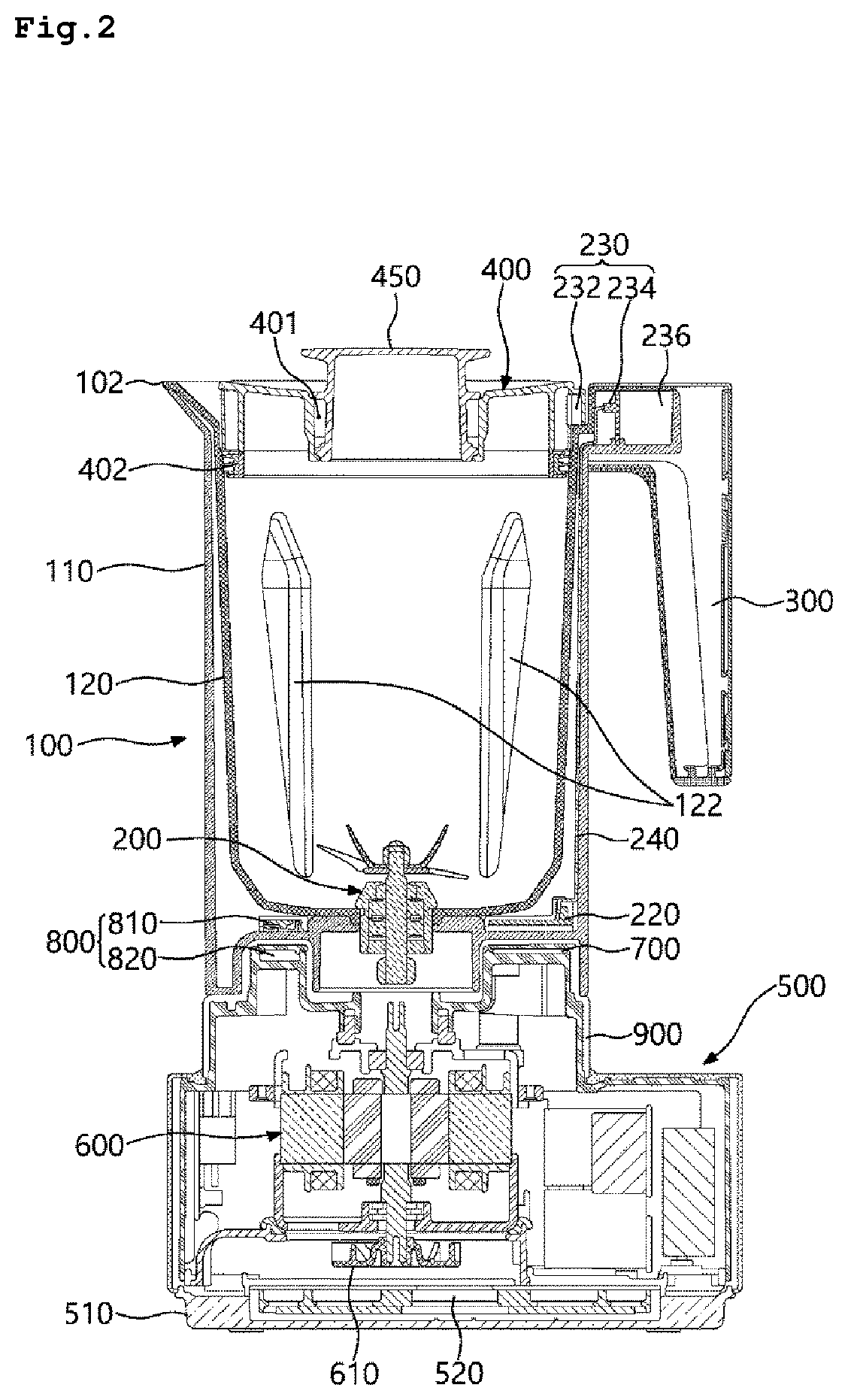 Patent US12318041 Figure 2 – Blender