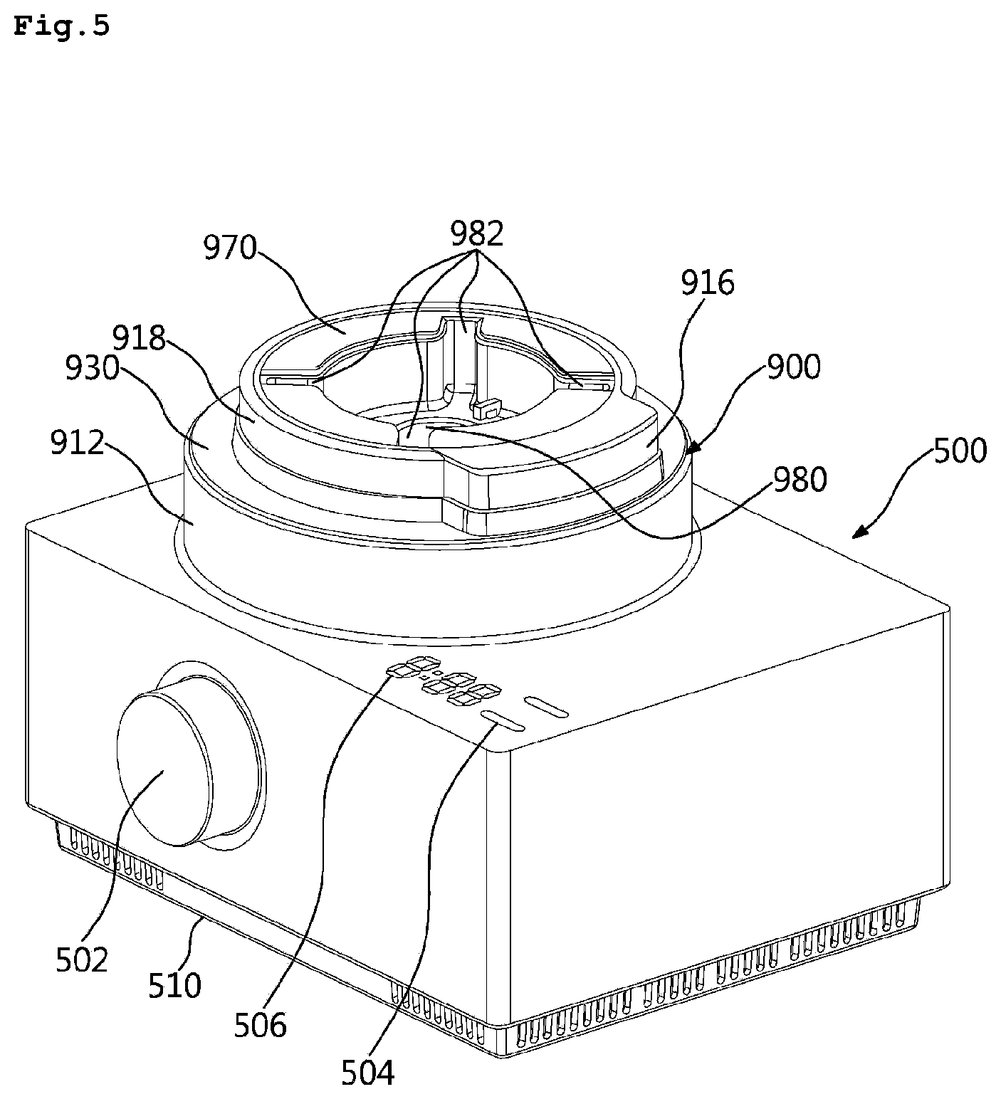 Patent US12318041 Figure 5 – Blender