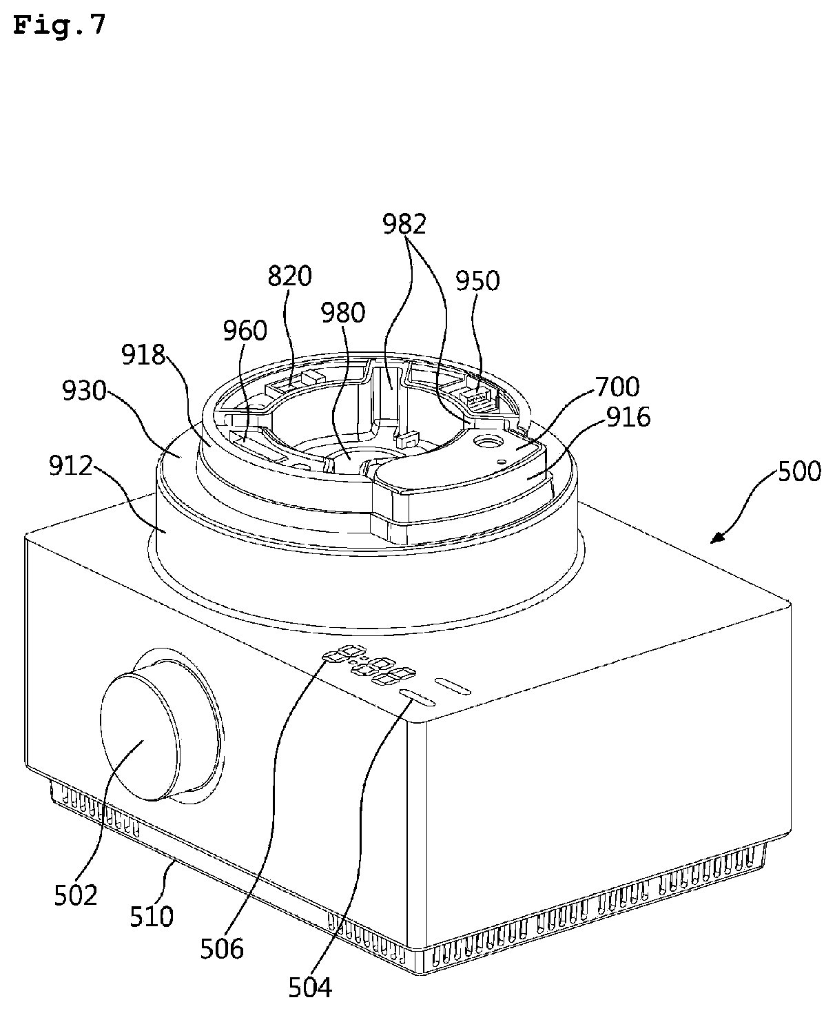 Patent US12318041 Figure 7 – Blender