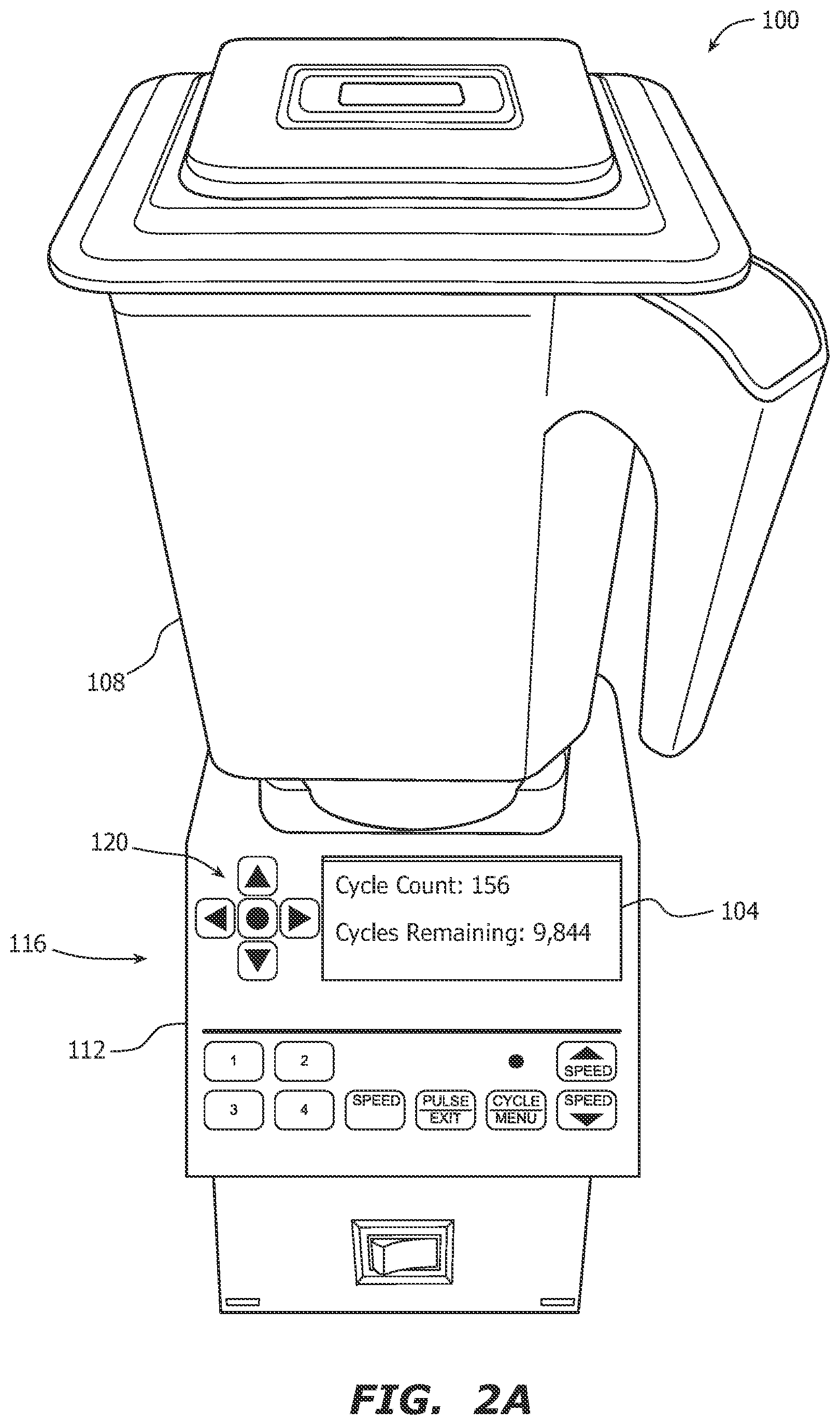 Patent US12318042 Figure 8 – Blender control system