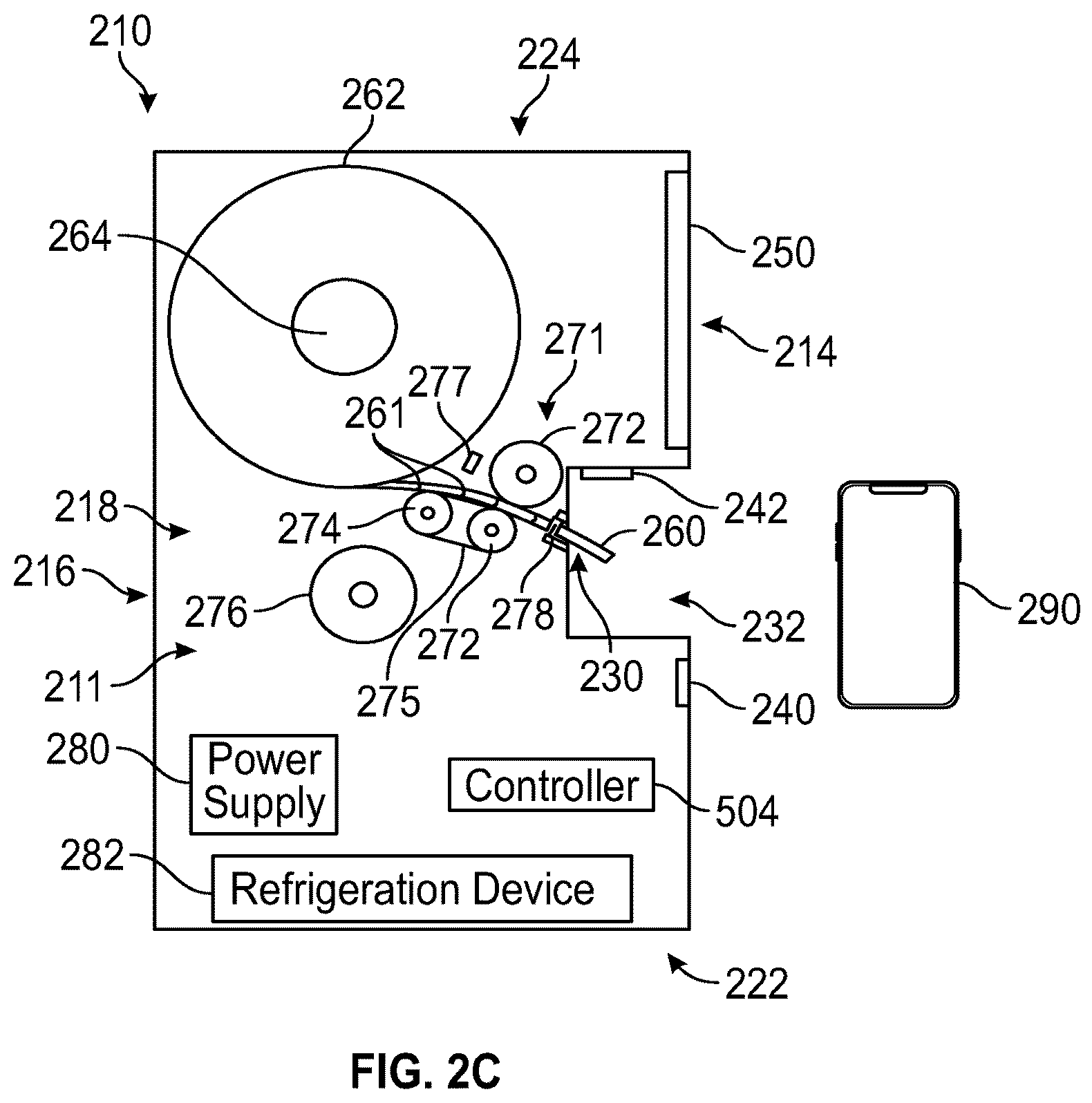 Patent US12318045 Figure 3 – Touchless food dispenser