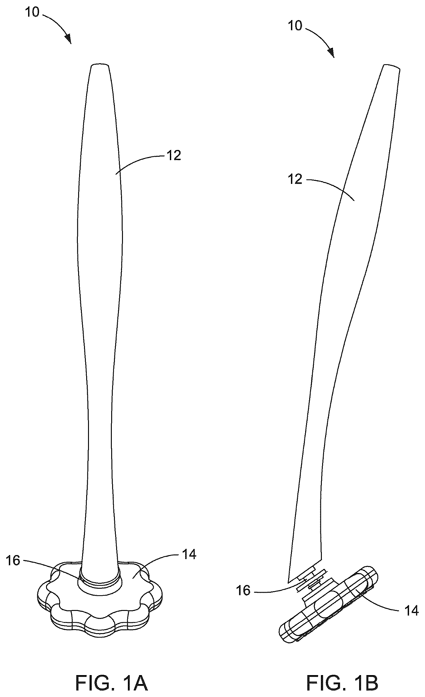 Patent US12318048 — Scrubbing tool having a movable two-section handle and a dissolvable cleaning head — Figure 1