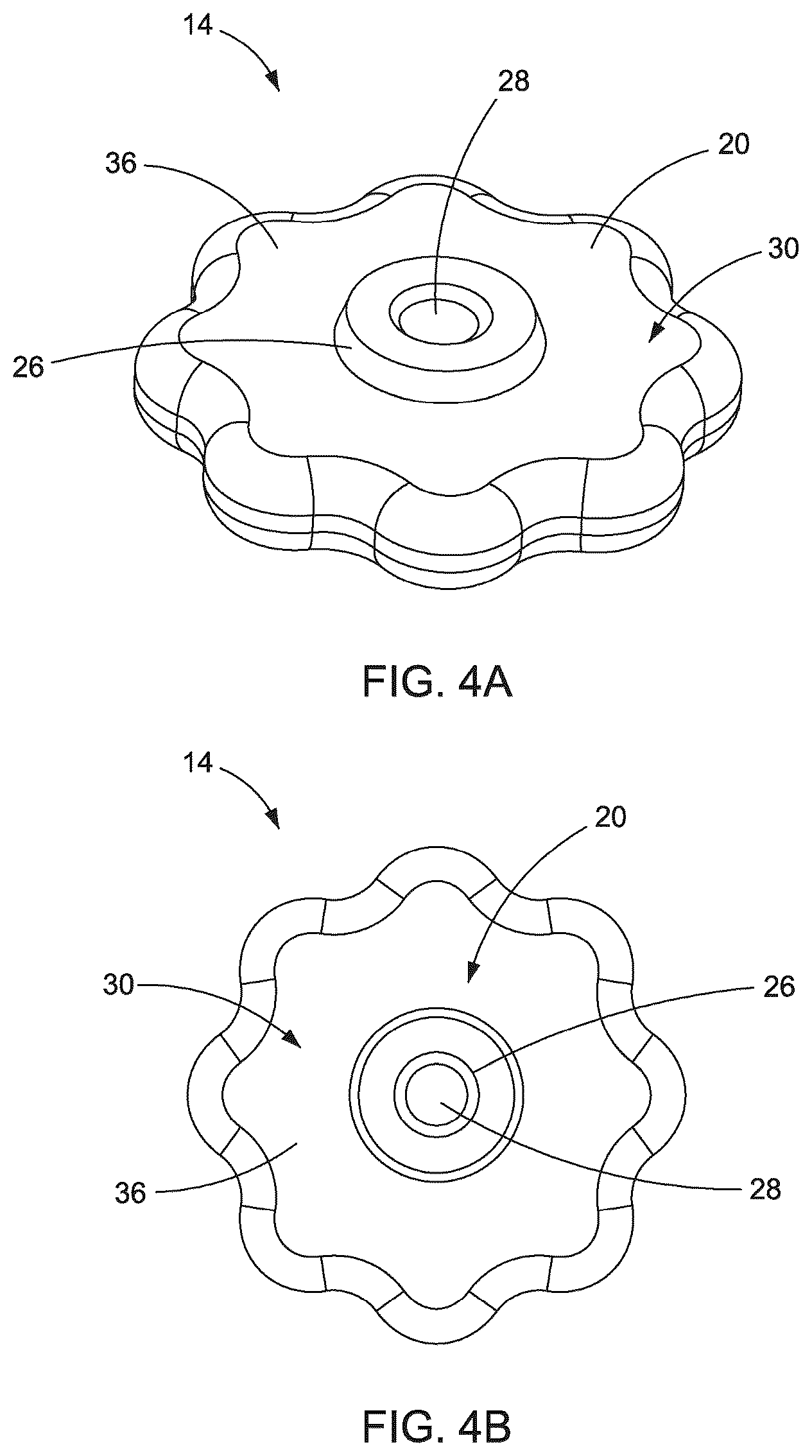 Patent US12318048 Figure 4 – Scrubbing tool having a movable two-section handle and a dissolvable cleaning head