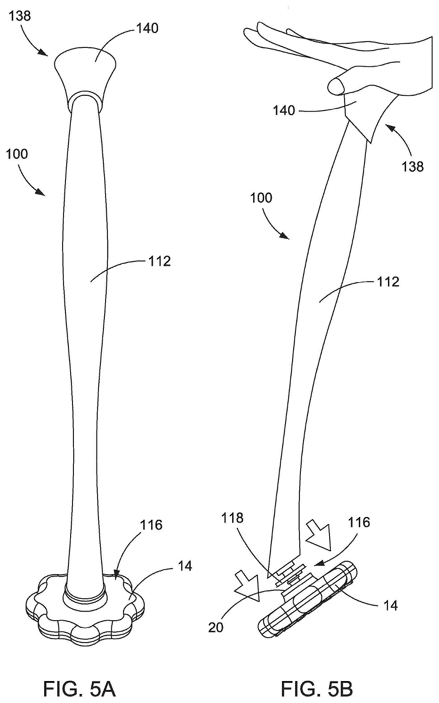Patent US12318048 Figure 7 – Scrubbing tool having a movable two-section handle and a dissolvable cleaning head