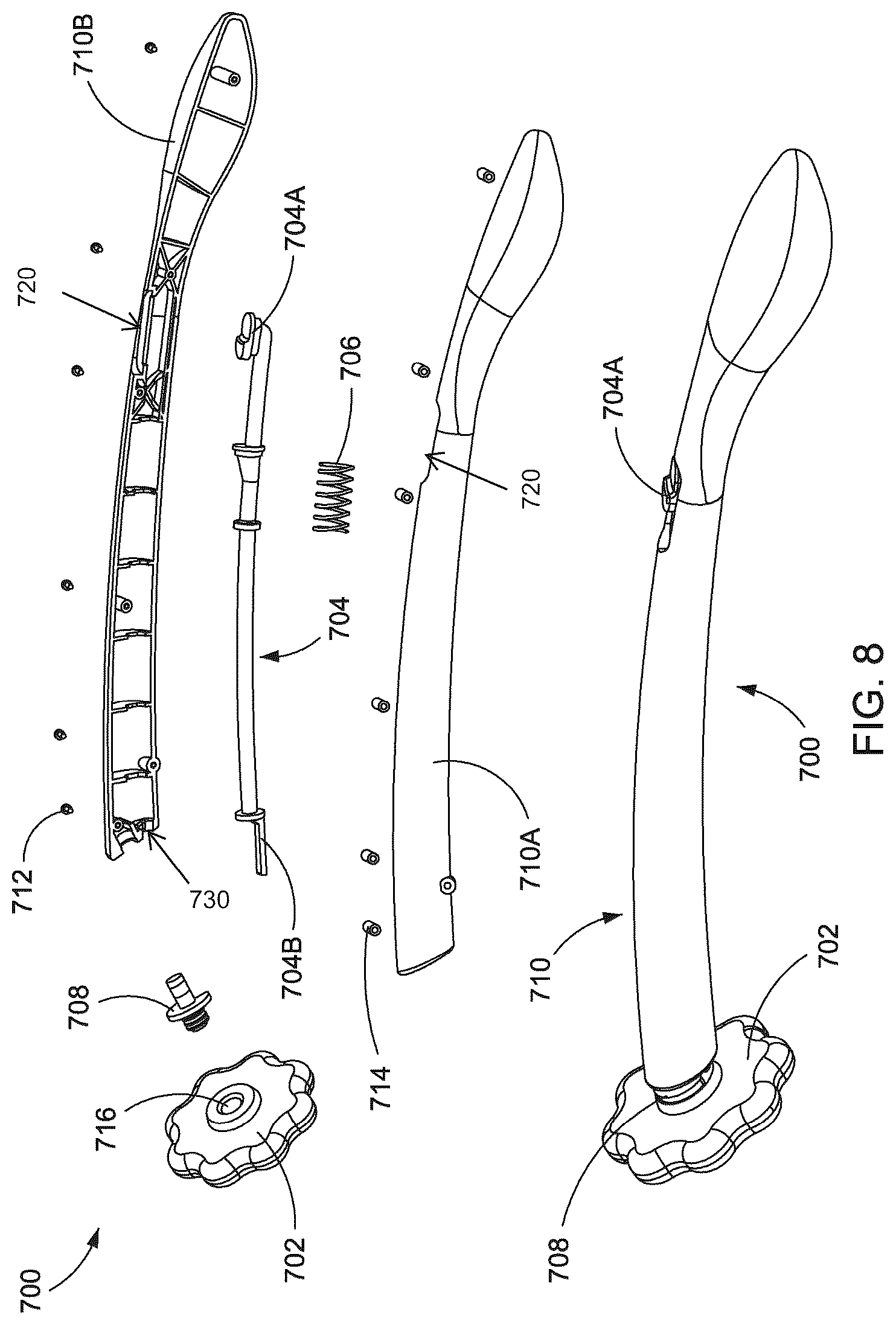 Patent US12318048 Figure 11 – Scrubbing tool having a movable two-section handle and a dissolvable cleaning head