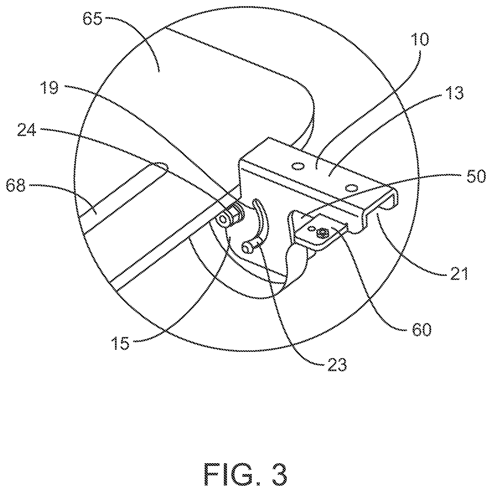 Patent US12318049 Figure 3 – Shower seat assembly