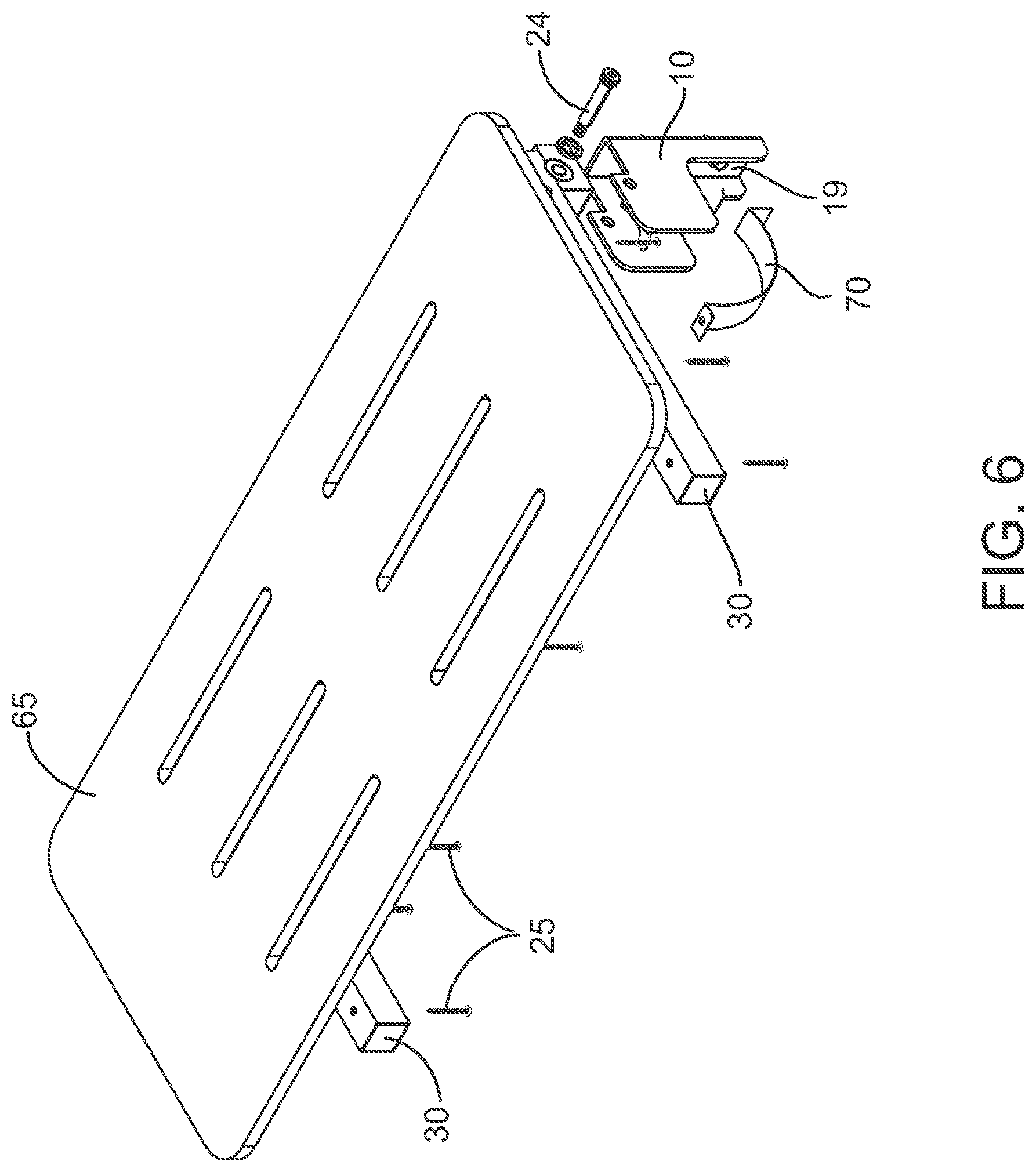 Patent US12318049 Figure 6 – Shower seat assembly