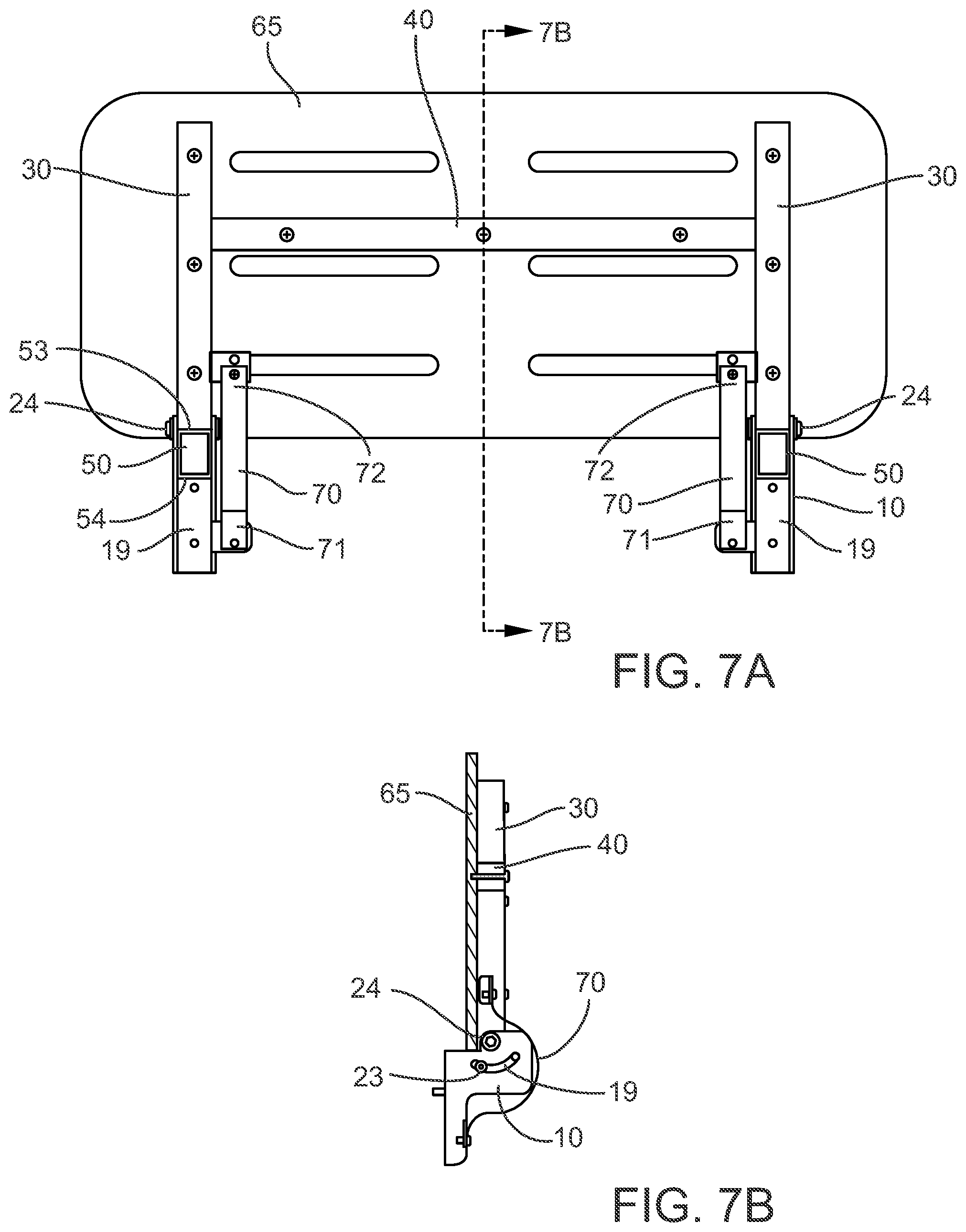 Patent US12318049 Figure 7 – Shower seat assembly