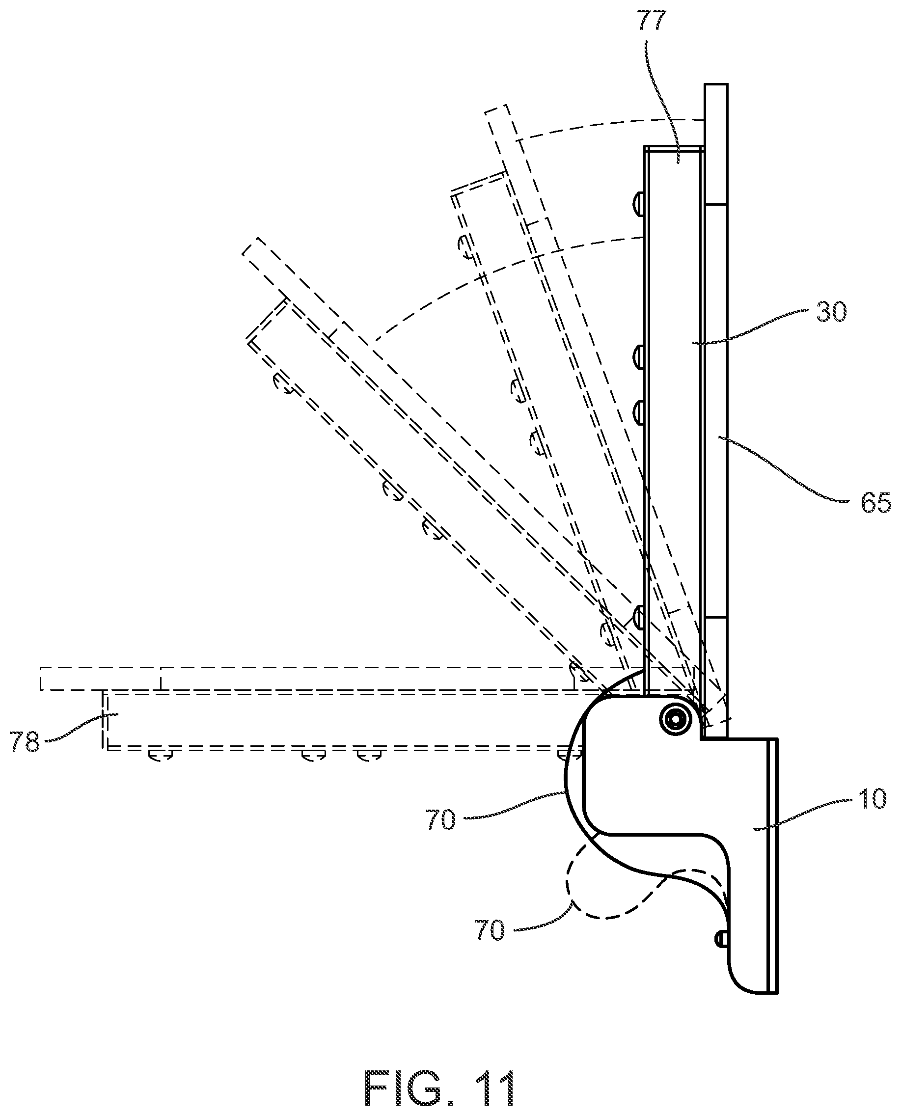 Patent US12318049 Figure 11 – Shower seat assembly