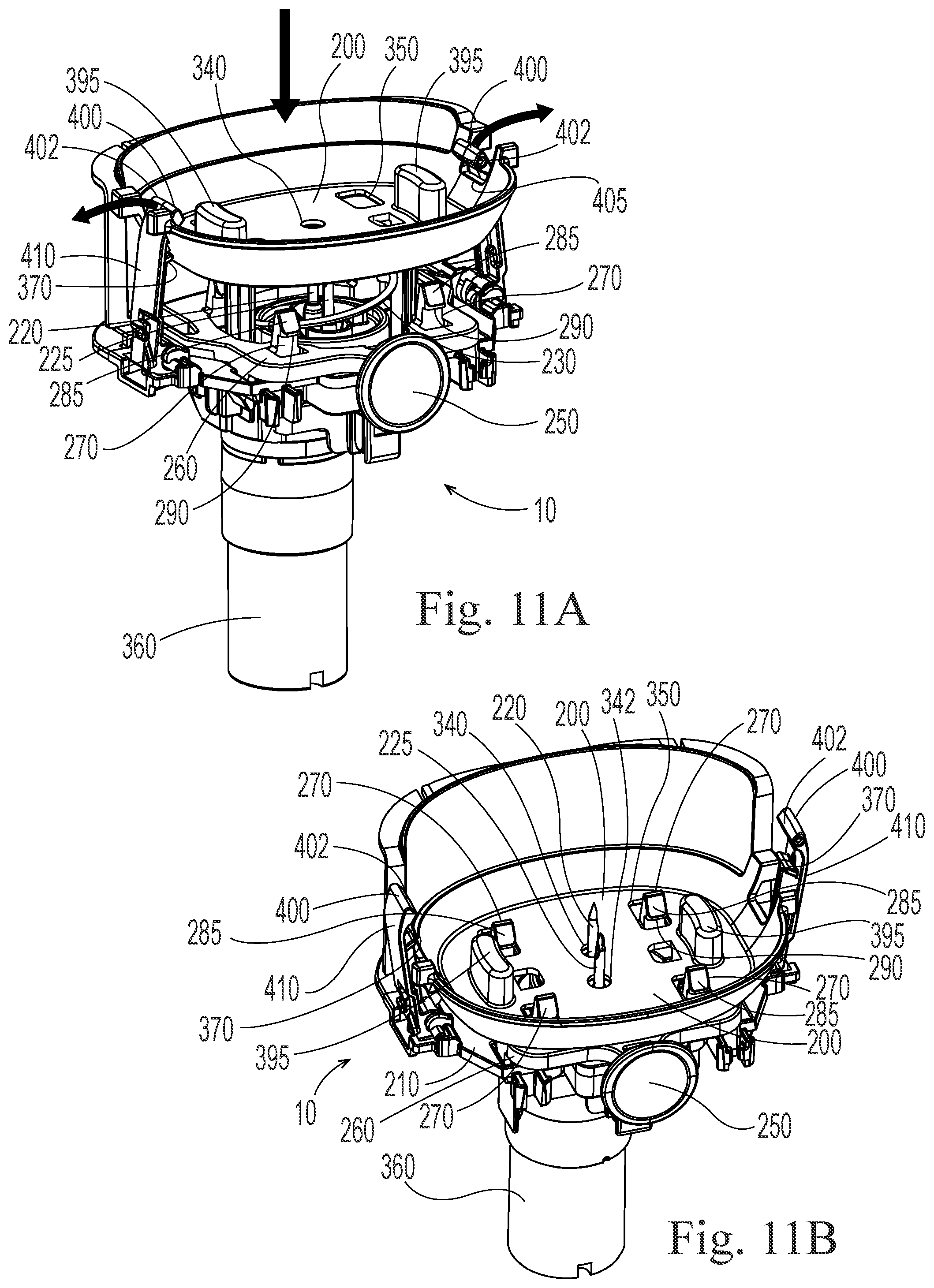 Patent US12318051 Figure 9 – Dispensing system for a floor treatment composition