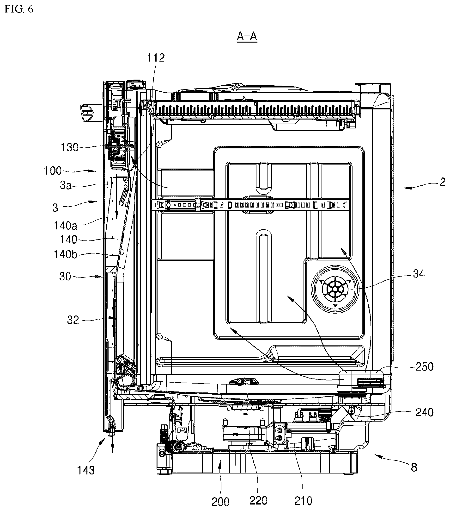 Patent US12318052 Figure 8 – Control method of dishwasher