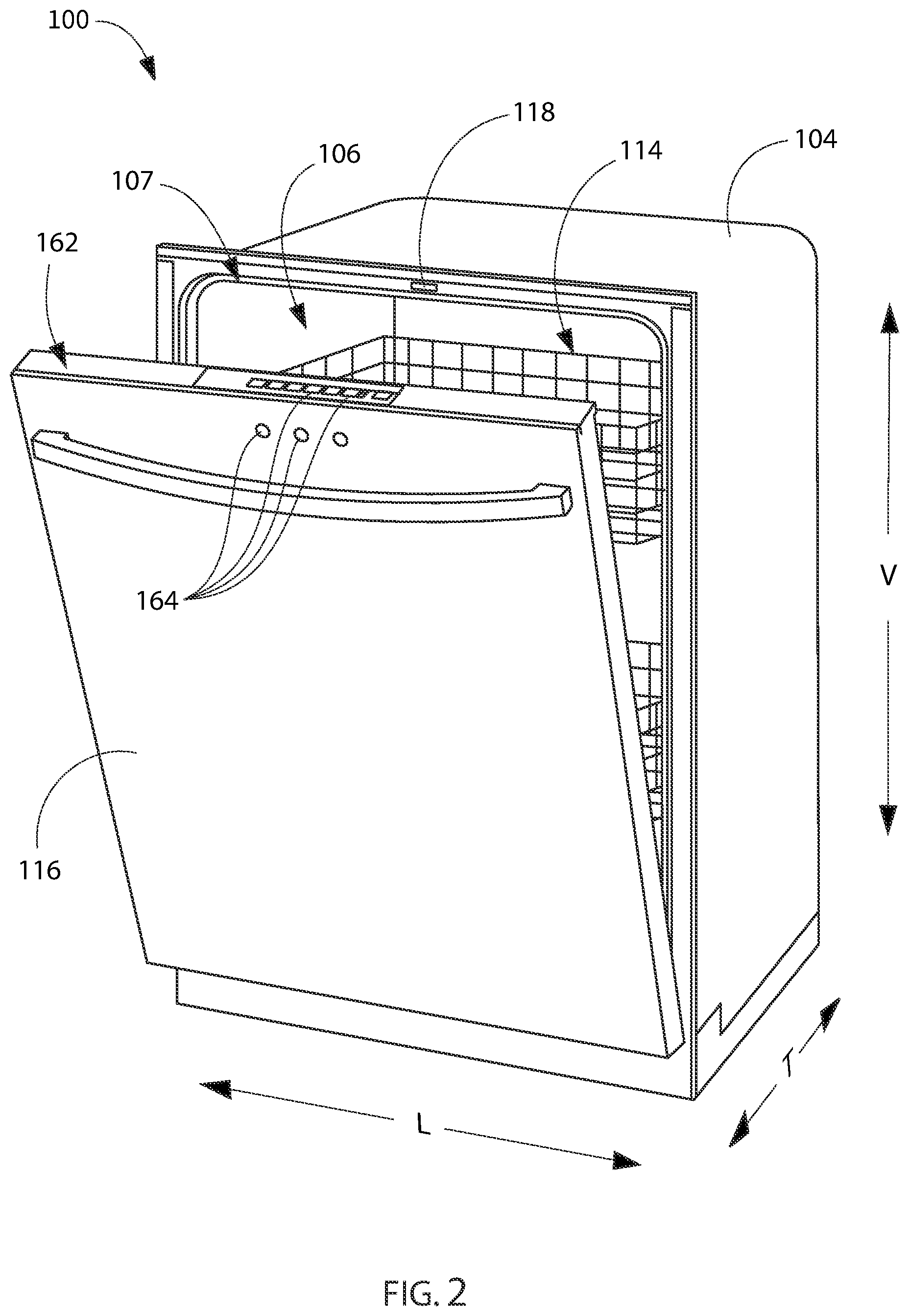 Patent US12318053 Figure 2 – Dishwashing appliance audio monitoring