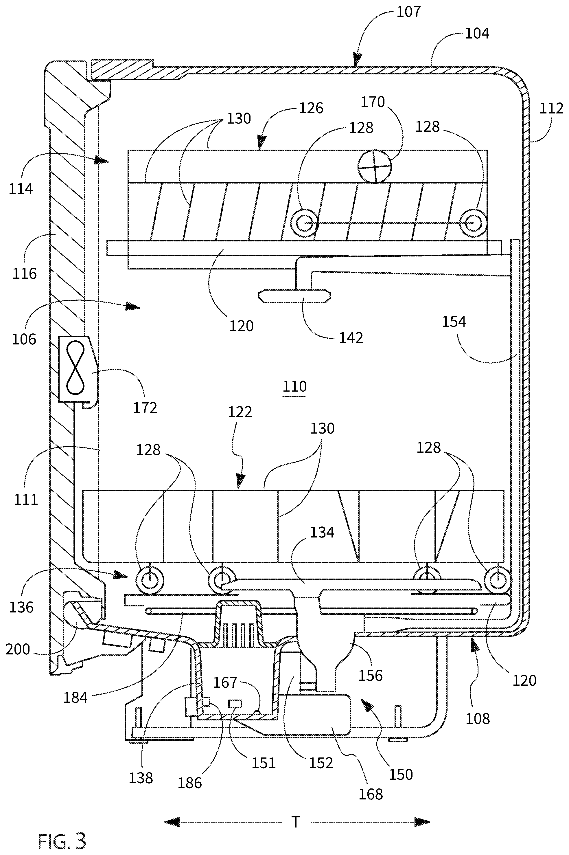 Patent US12318053 Figure 3 – Dishwashing appliance audio monitoring
