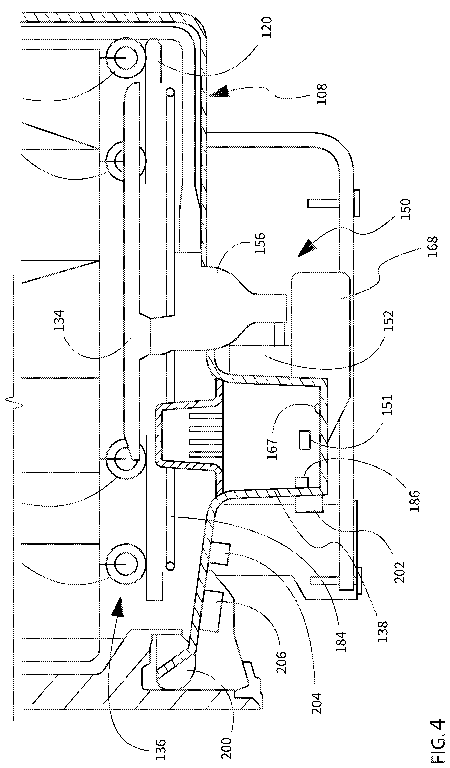 Patent US12318053 Figure 4 – Dishwashing appliance audio monitoring