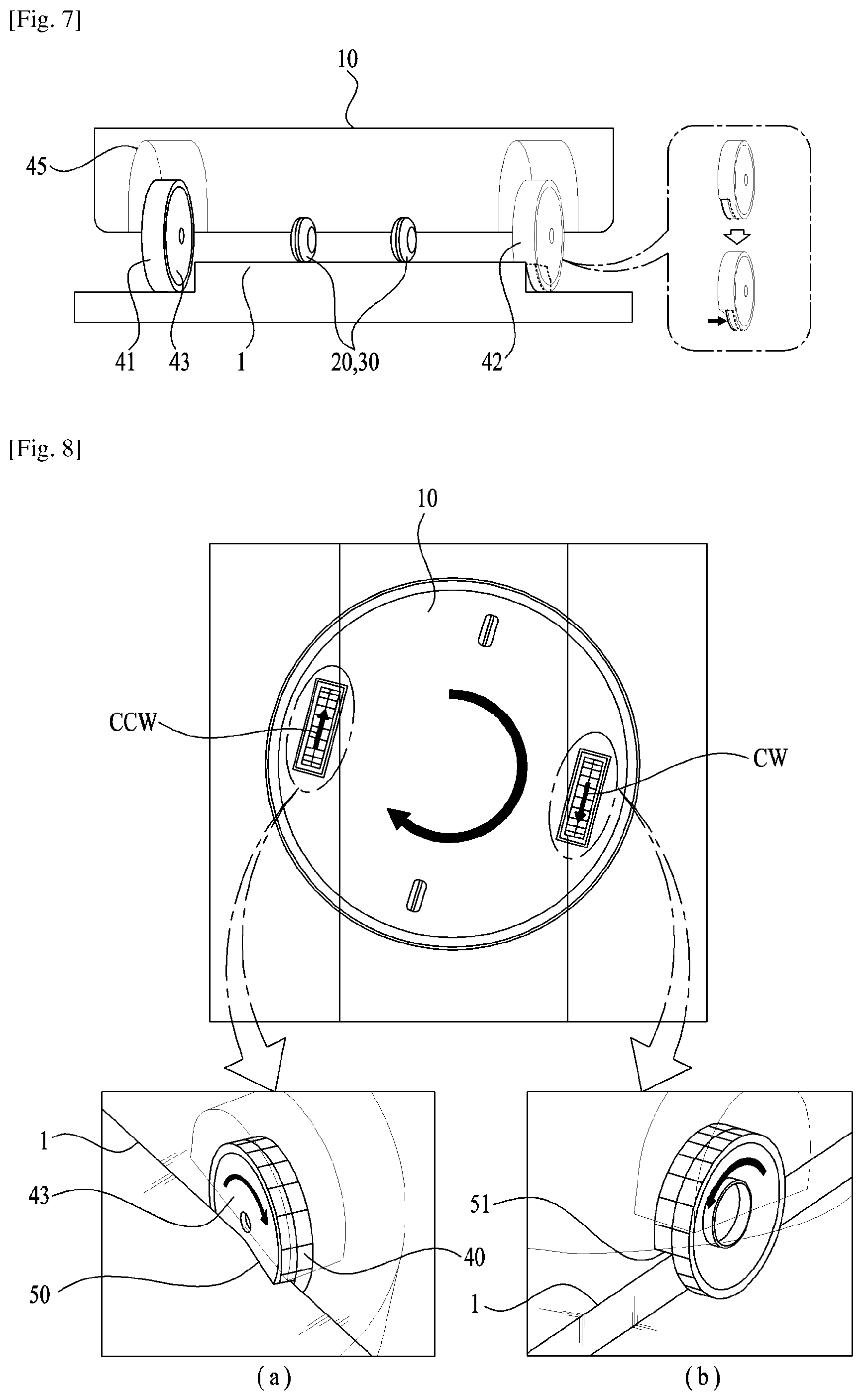 Patent US12318057 Figure 7 – Robot cleaner