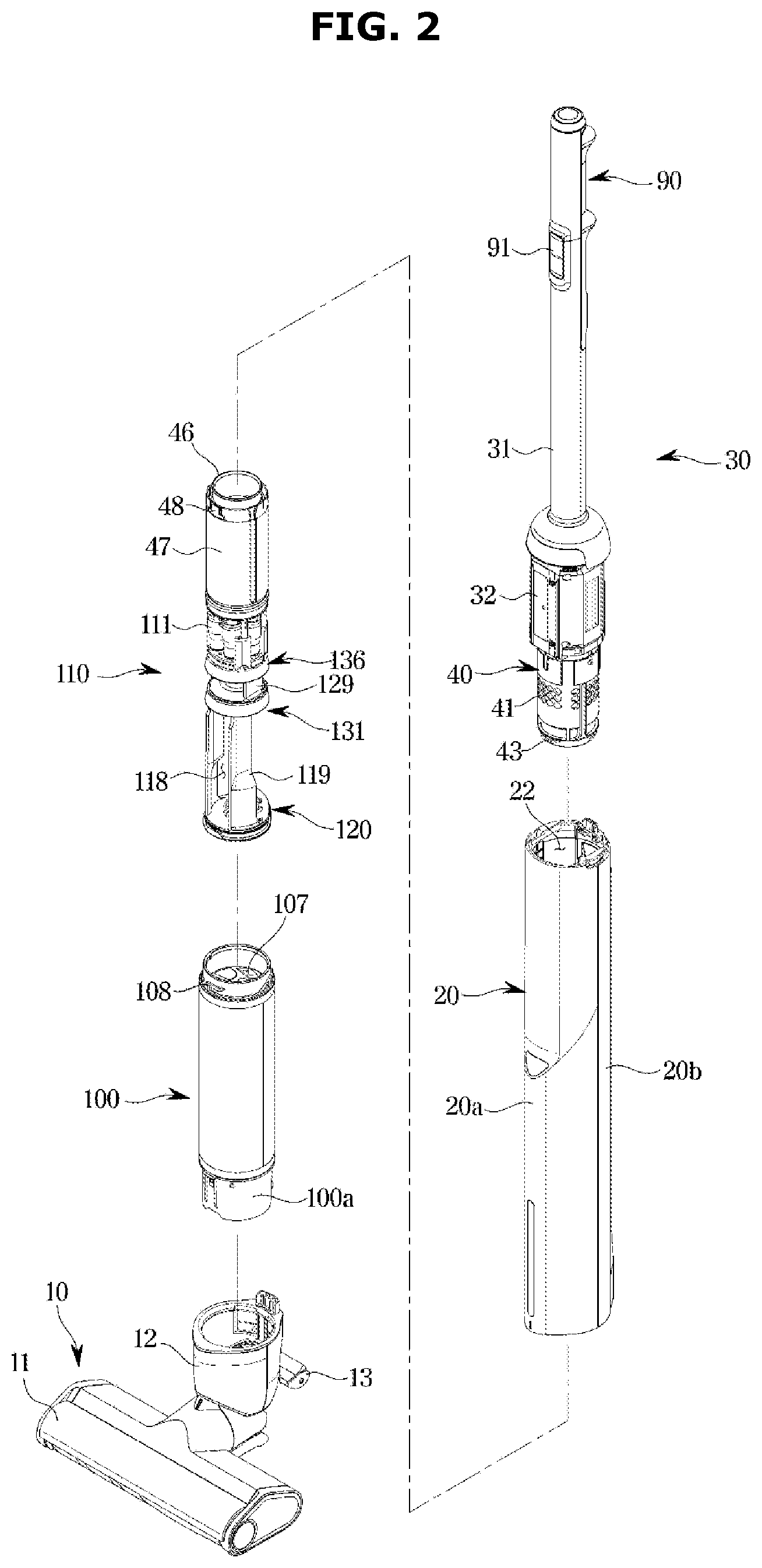 Patent US12318060 Figure 2 – Cleaner