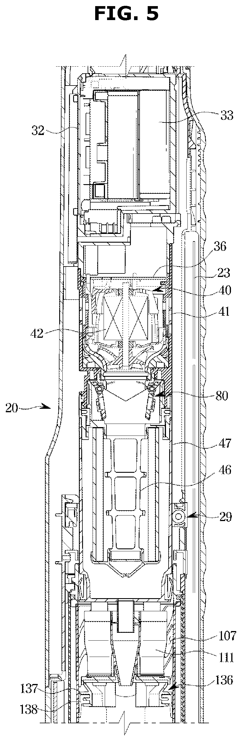 Patent US12318060 Figure 5 – Cleaner