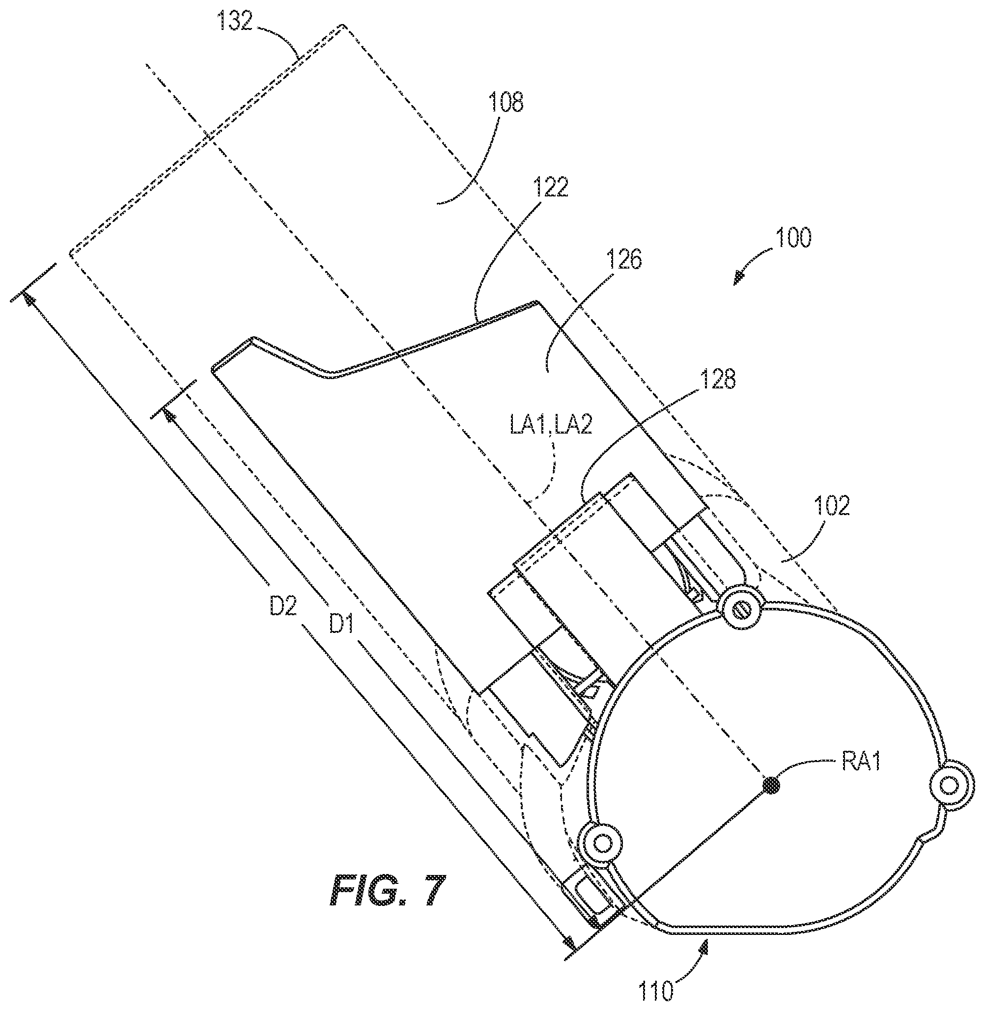 Patent US12318061 Figure 7 – Floor tool attachment for use with vacuum cleaner