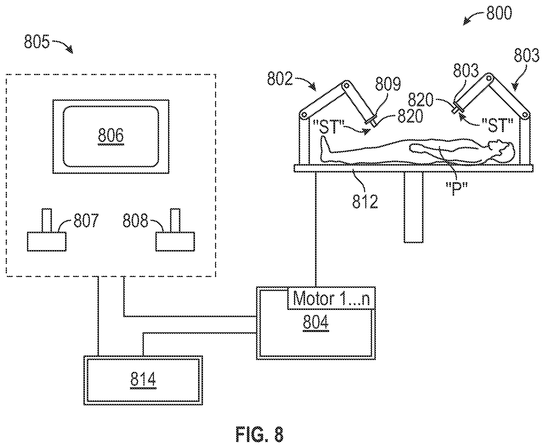 Patent US12318064 Figure 8 – Thoracic imaging, distance measuring, surgical awareness, and notification system and method