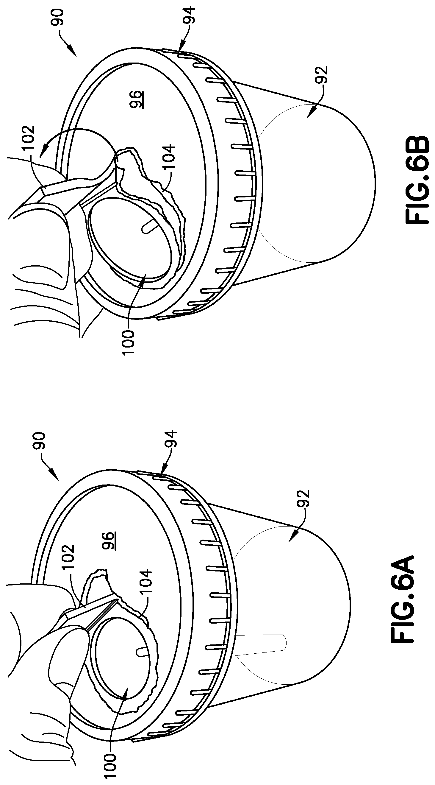 Patent US12318075 Figure 6 – Fluid sample collection container with removable tube holder
