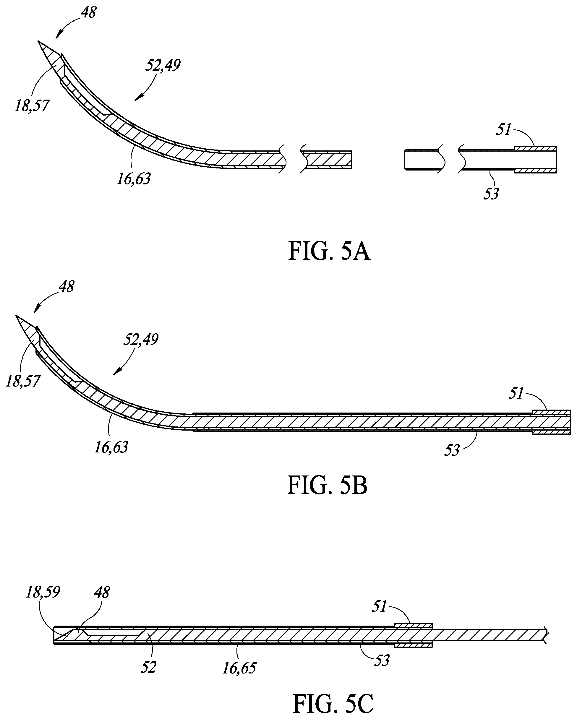 Patent US12318076 Figure 8 – Curved needle core biopsy system