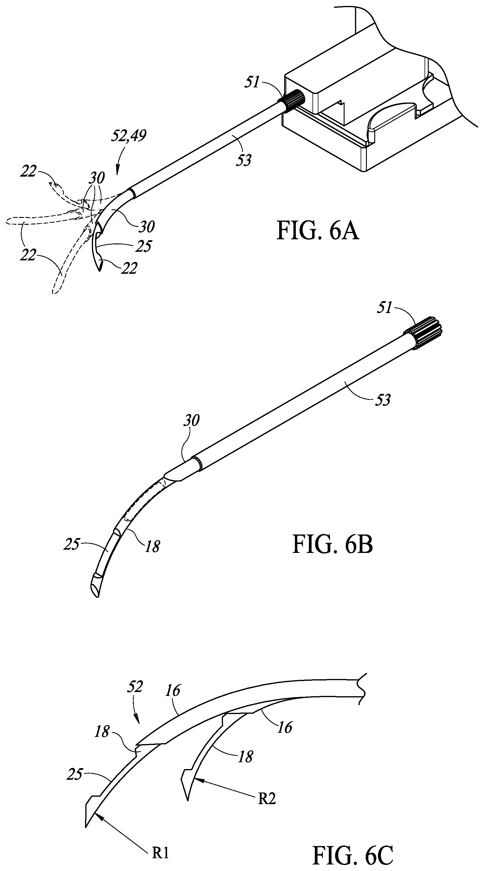 Patent US12318076 Figure 9 – Curved needle core biopsy system