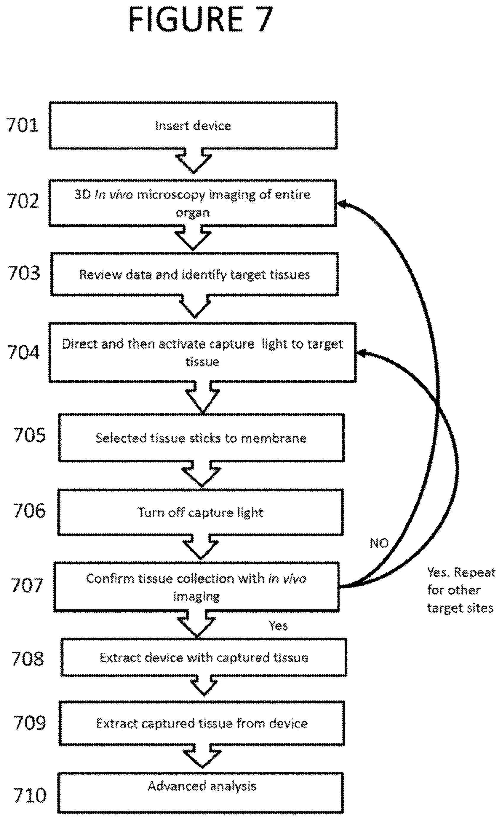 Patent US12318077 Figure 7 – Apparatus, method and computer-accessible medium for obtaining tissue samples