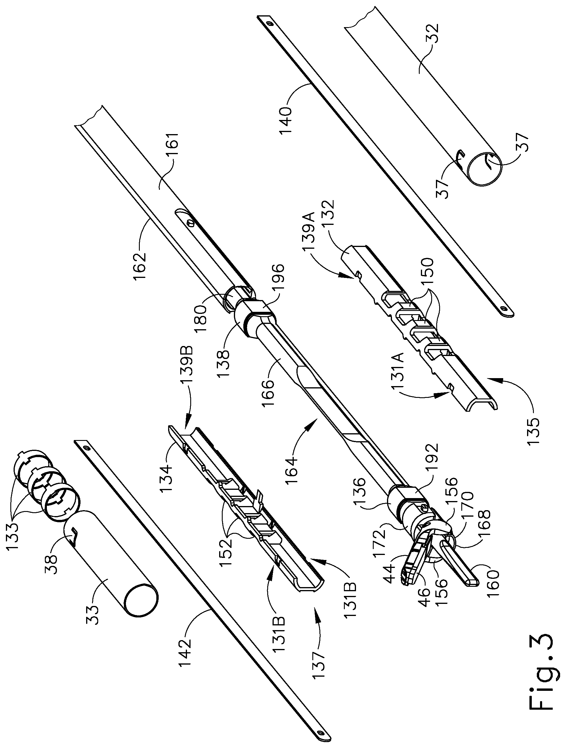 Patent US12318079 Figure 3 – Surgical instrument with locking articulation drive wheel