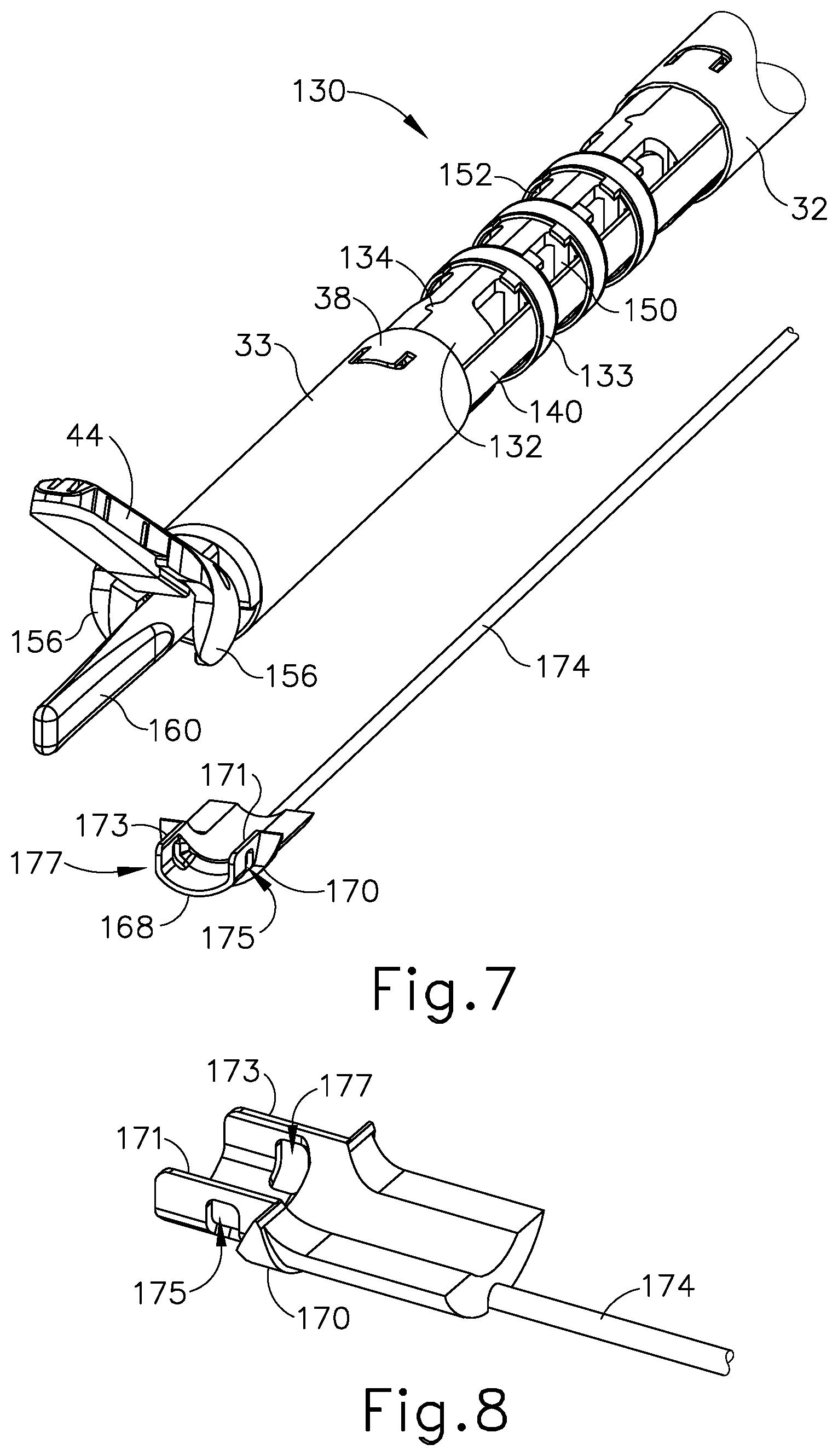 Patent US12318079 Figure 6 – Surgical instrument with locking articulation drive wheel
