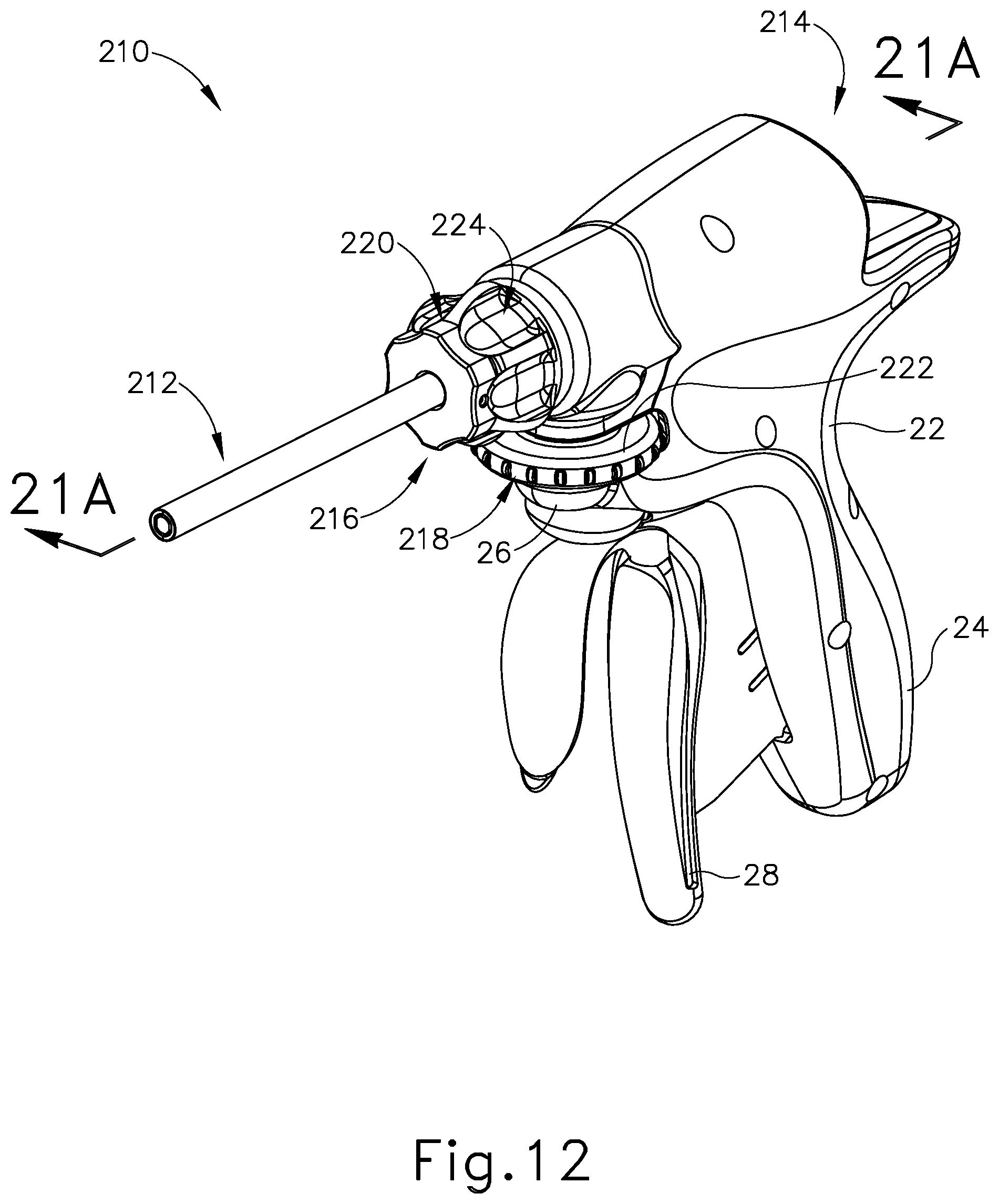 Patent US12318079 Figure 10 – Surgical instrument with locking articulation drive wheel