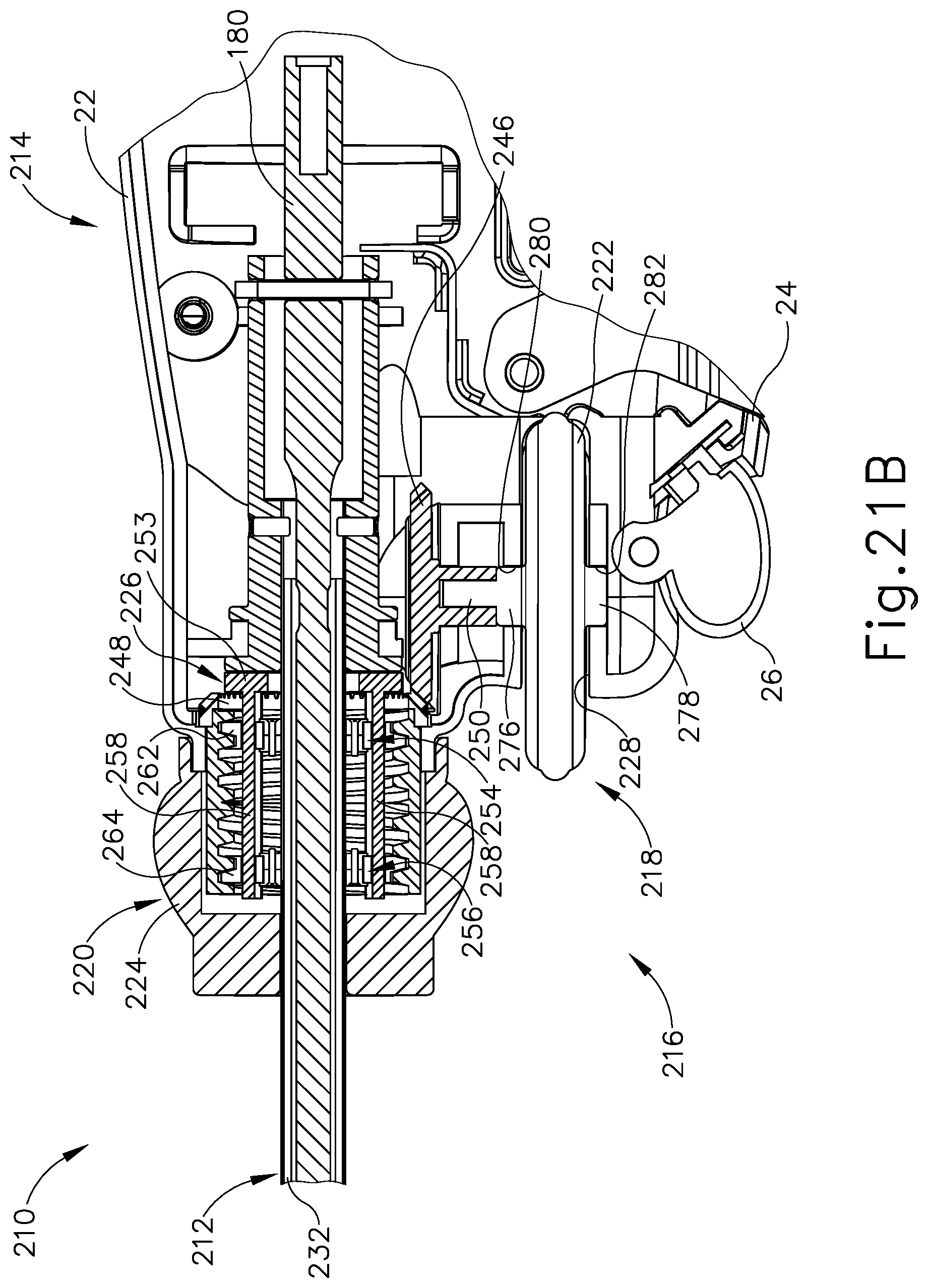 Patent US12318079 Figure 17 – Surgical instrument with locking articulation drive wheel