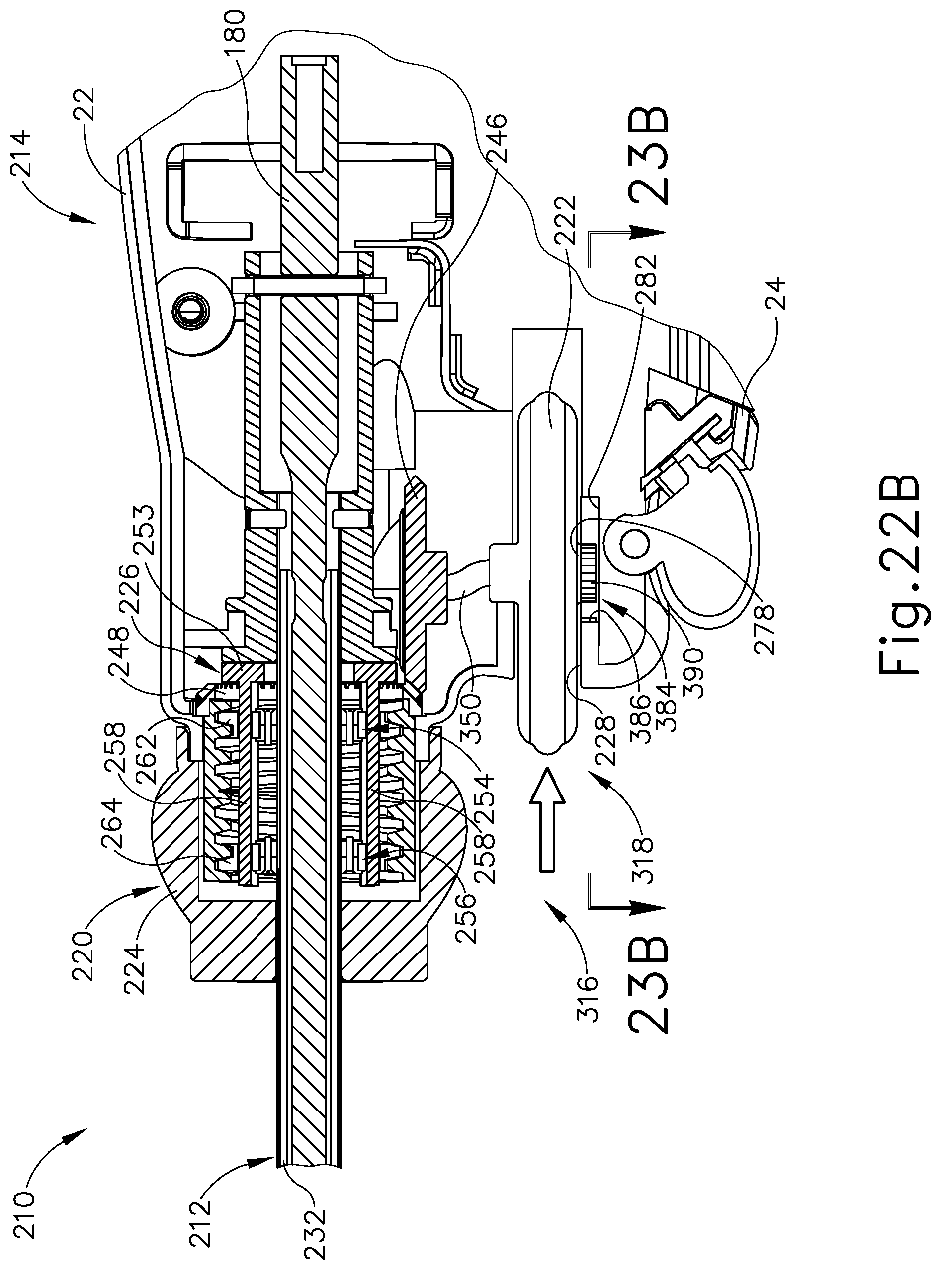 Patent US12318079 Figure 20 – Surgical instrument with locking articulation drive wheel