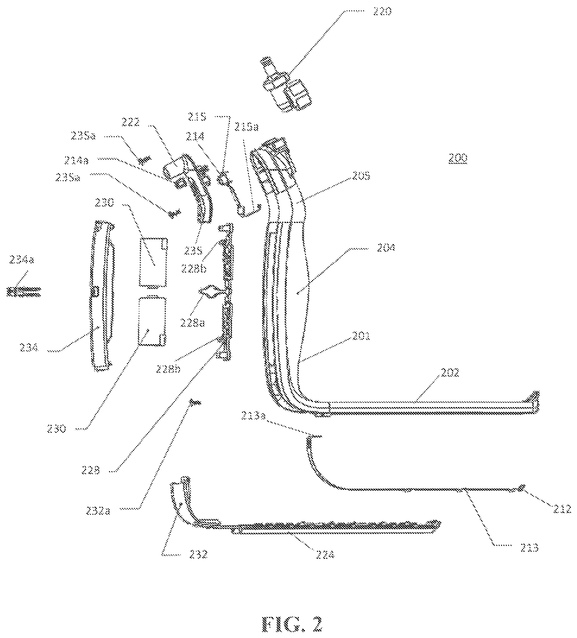 Patent US12318080 Figure 3 – Illuminated surgical retractor capable of hand-held operation and of being mounted to a fixed frame