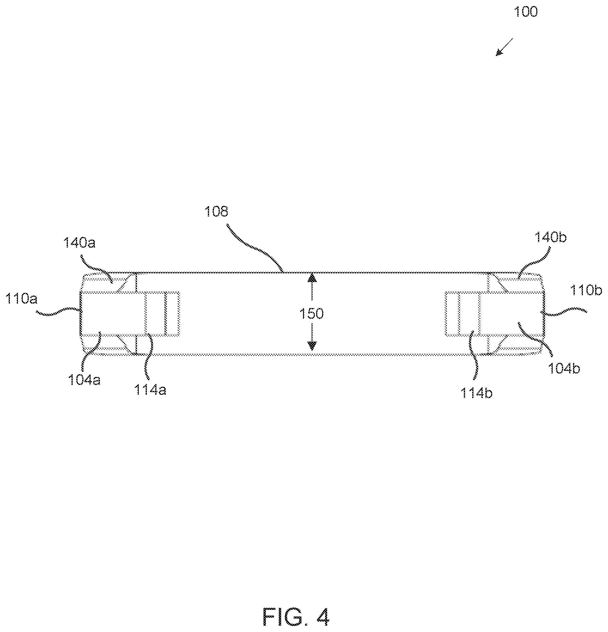 Patent US12318086 Figure 4 – Low profile staple and methods for using same