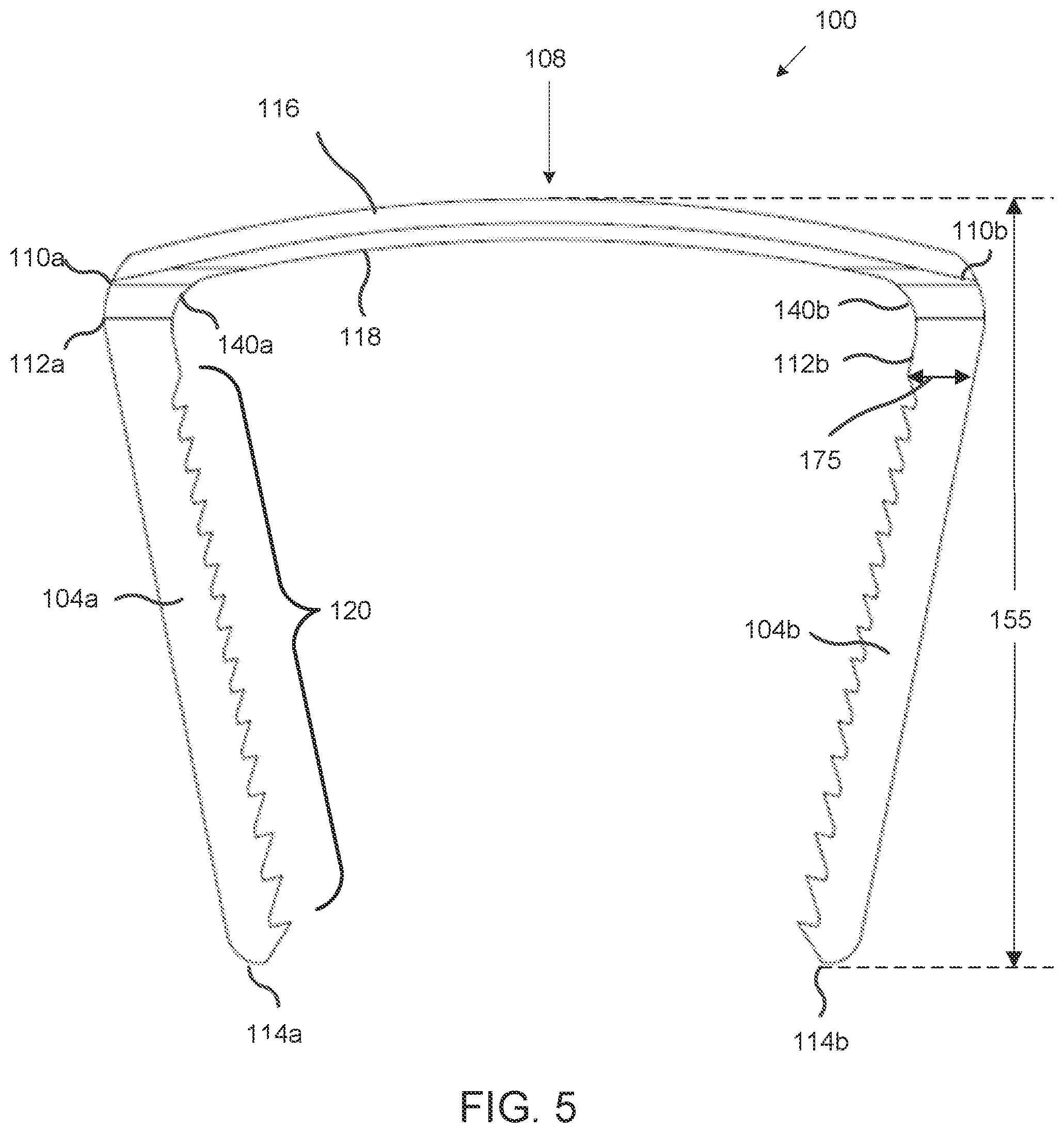 Patent US12318086 Figure 5 – Low profile staple and methods for using same