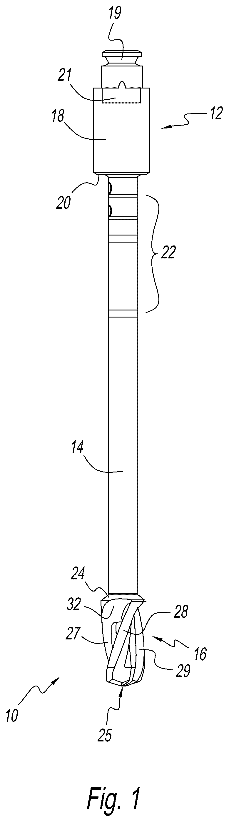 Patent US12318087 Figure 1 – Vertebral disc auger