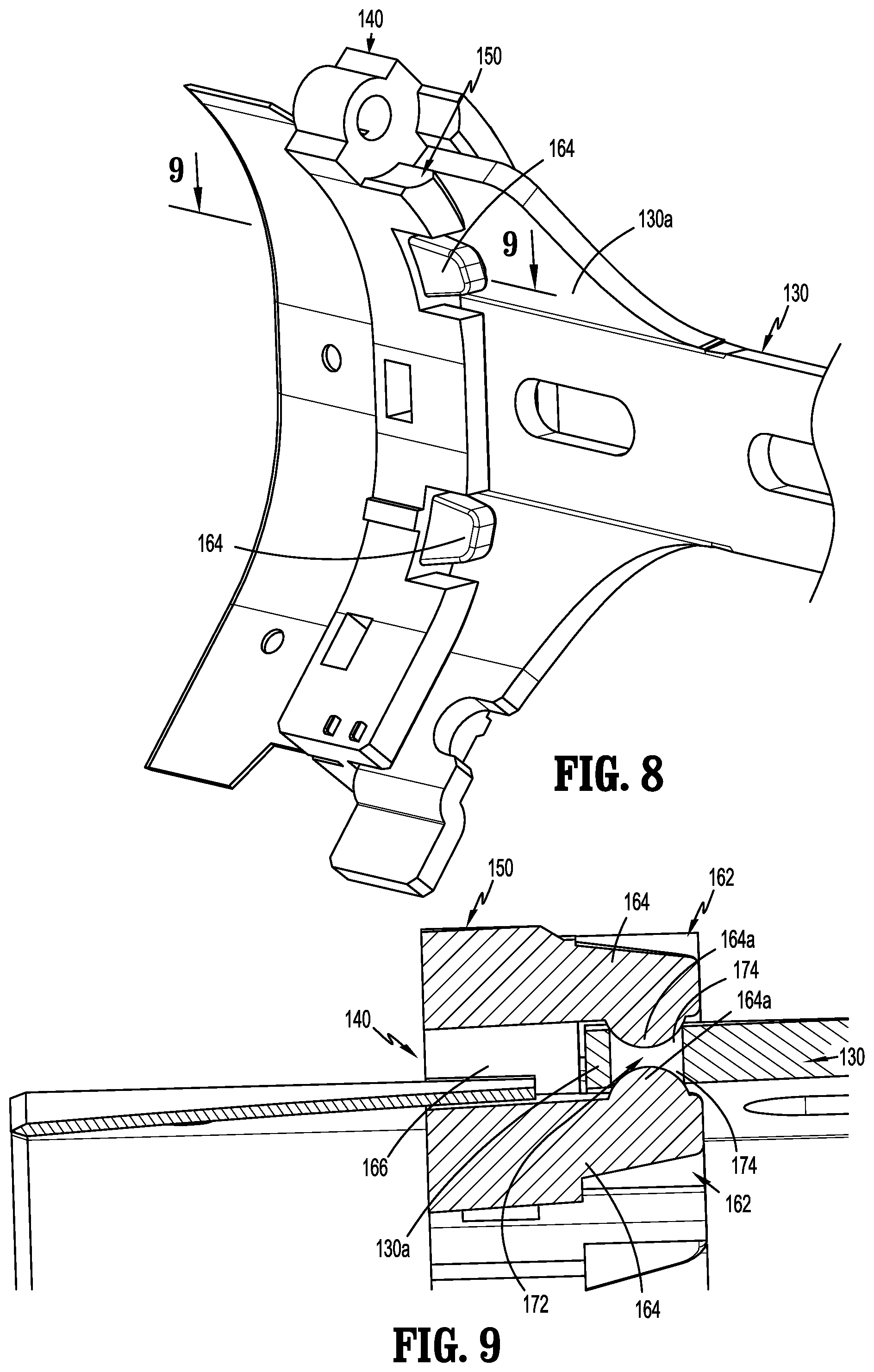 Patent US12318088 Figure 6 – Surgical stapling device with reloadable cartridge
