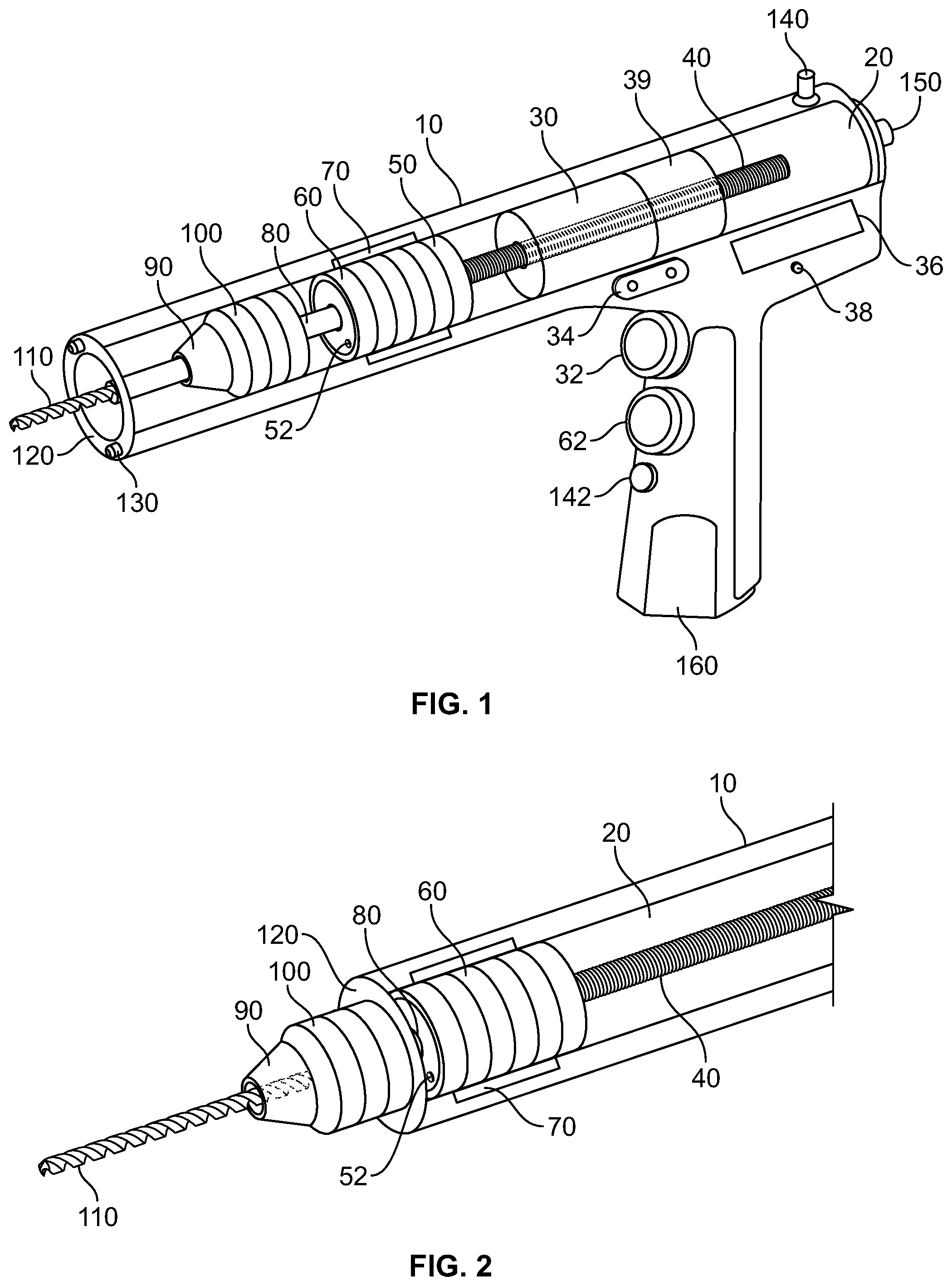 Patent US12318095 Figure 1 – Depth controllable and measurable medical driver devices and methods of use