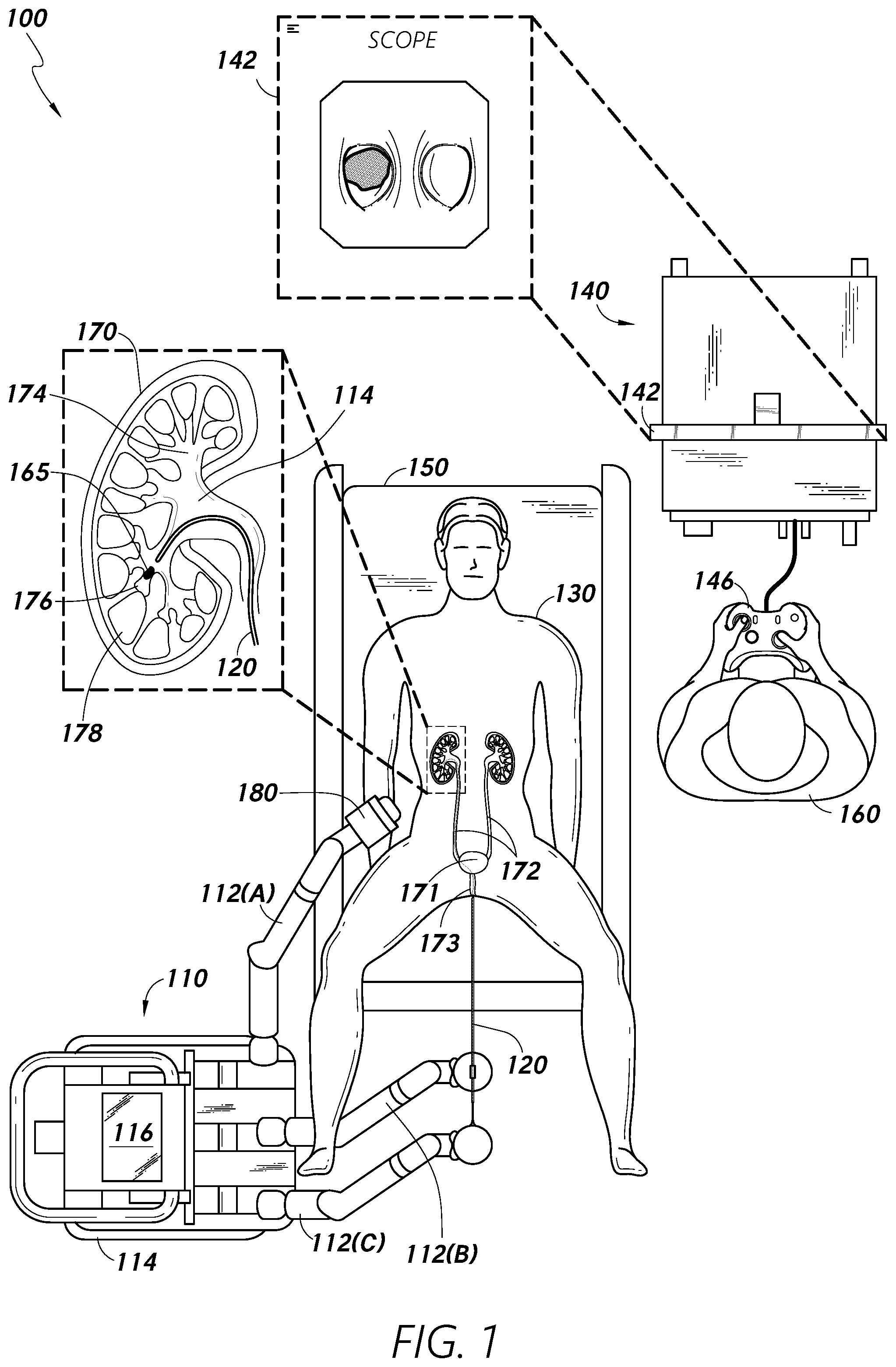 Patent US12318102 Figure 1 – Advanced basket drive mode