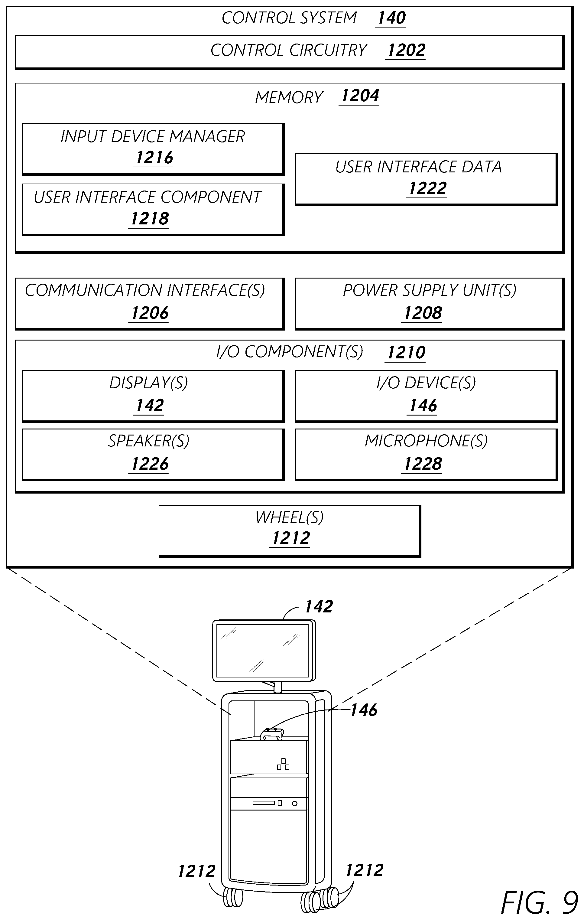 Patent US12318102 Figure 11 – Advanced basket drive mode