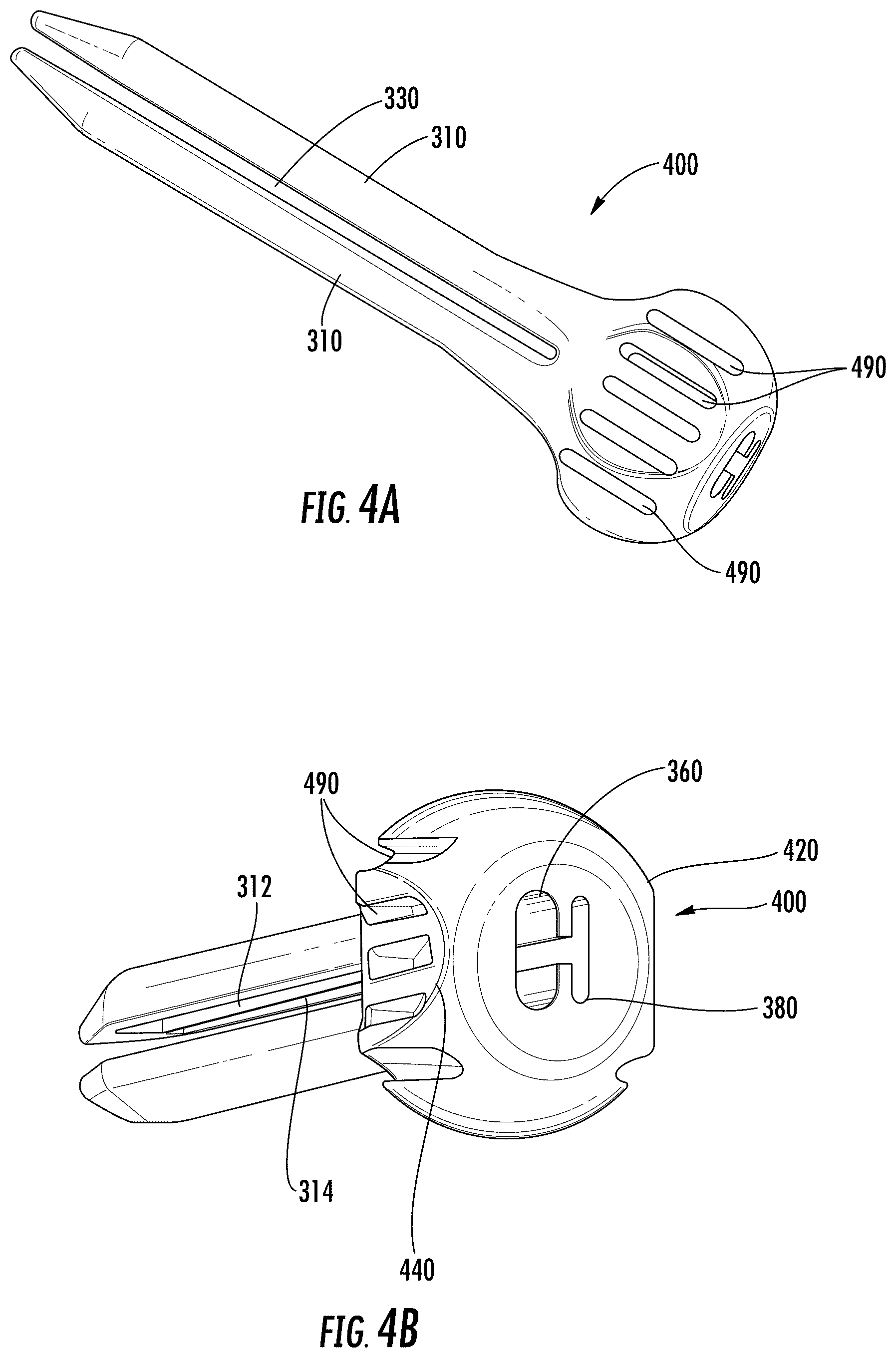 Patent US12318106 Figure 5 – Method for using a surgical device to transect a transverse carpal ligament