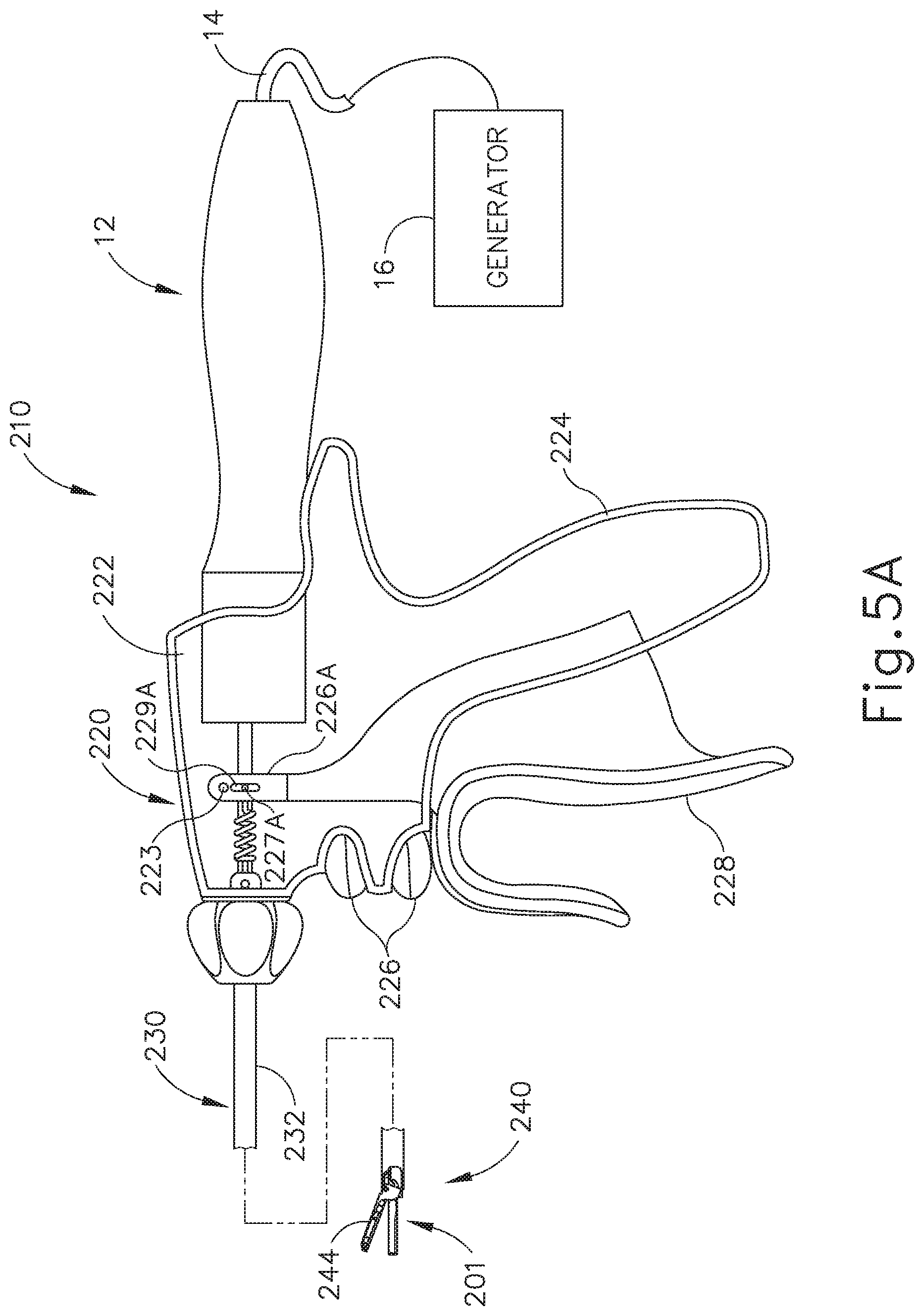 Patent US12318107 Figure 5 – Handpiece and blade configurations for ultrasonic surgical instrument