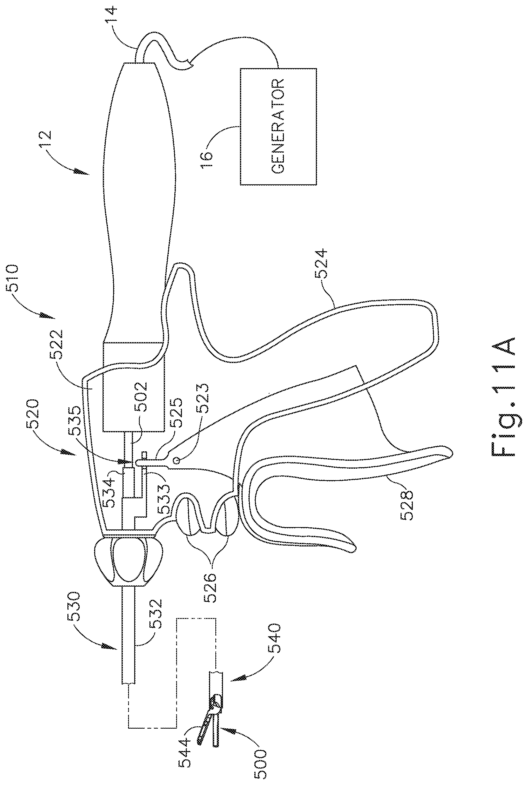 Patent US12318107 Figure 18 – Handpiece and blade configurations for ultrasonic surgical instrument