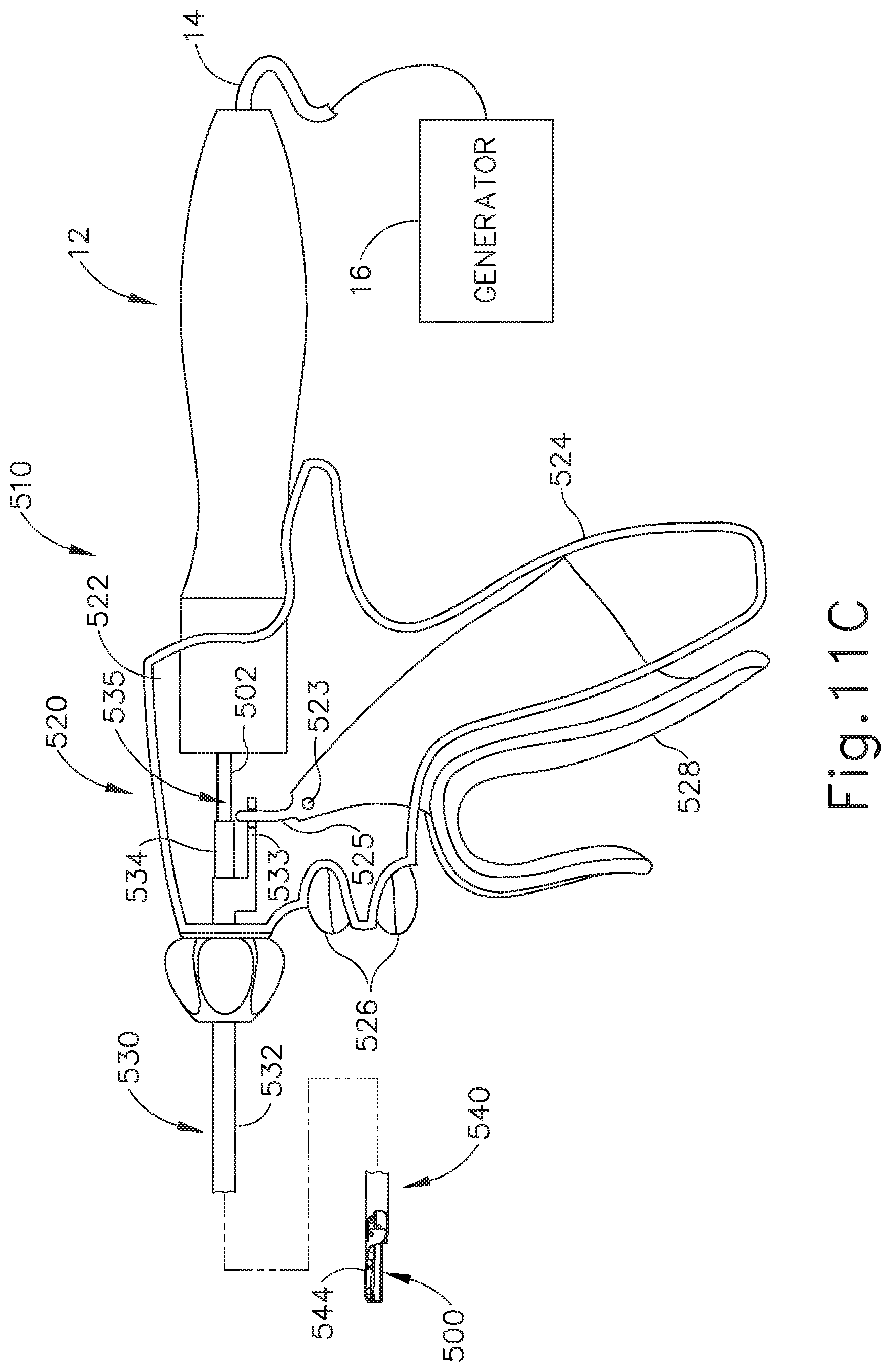 Patent US12318107 Figure 20 – Handpiece and blade configurations for ultrasonic surgical instrument
