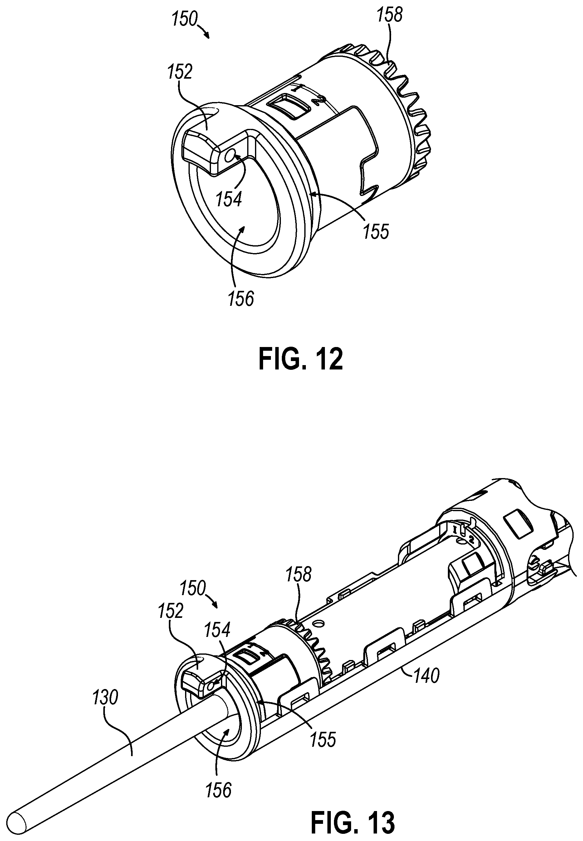 Patent US12318108 Figure 11 – Ultrasonic surgical instrument with a clamp arm clocking assembly
